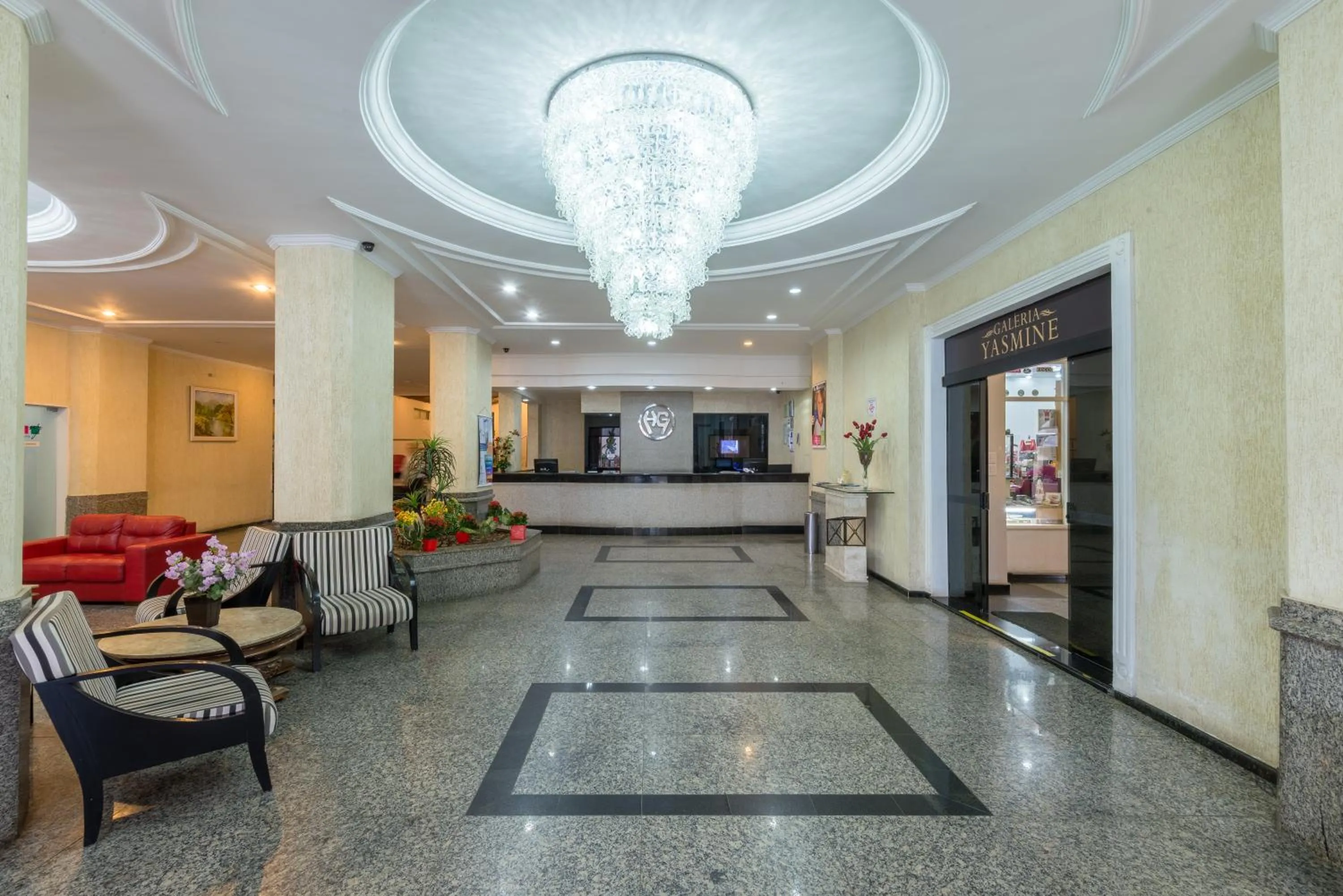Lobby or reception in Hotel Guarany