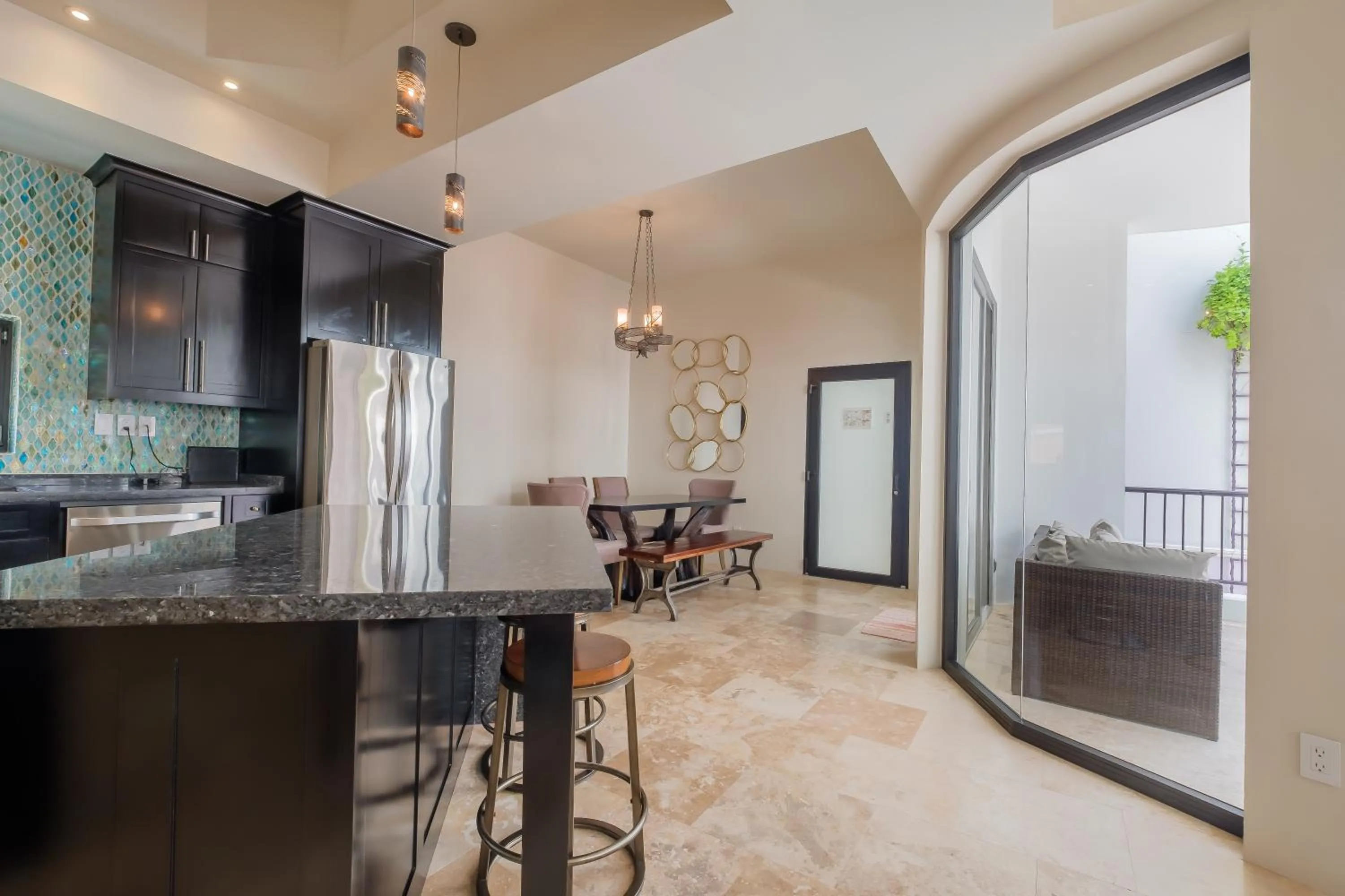Dining area in Diamante Beachfront Suites
