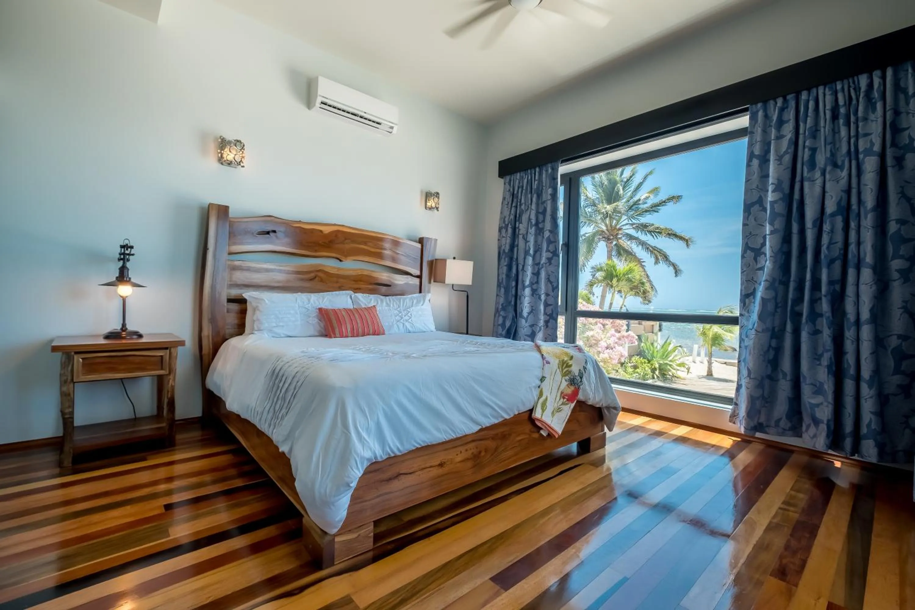 Bed in Diamante Beachfront Suites