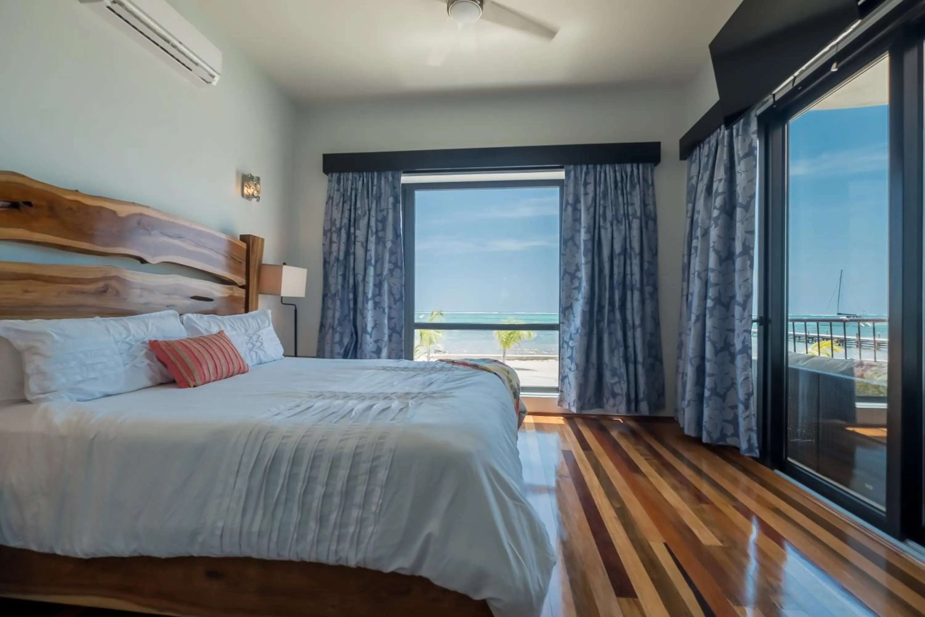 Bed in Diamante Beachfront Suites
