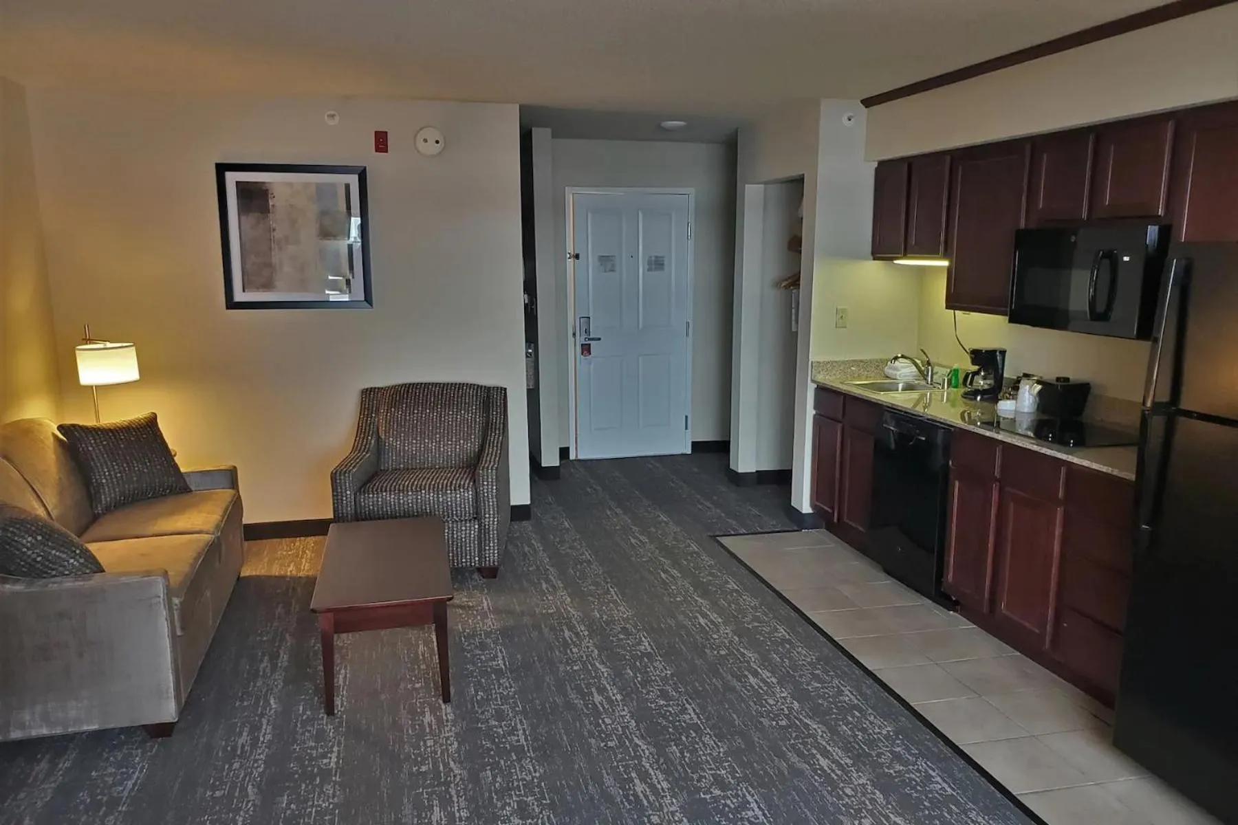 Kitchen or kitchenette in Cobblestone Suites - Oshkosh