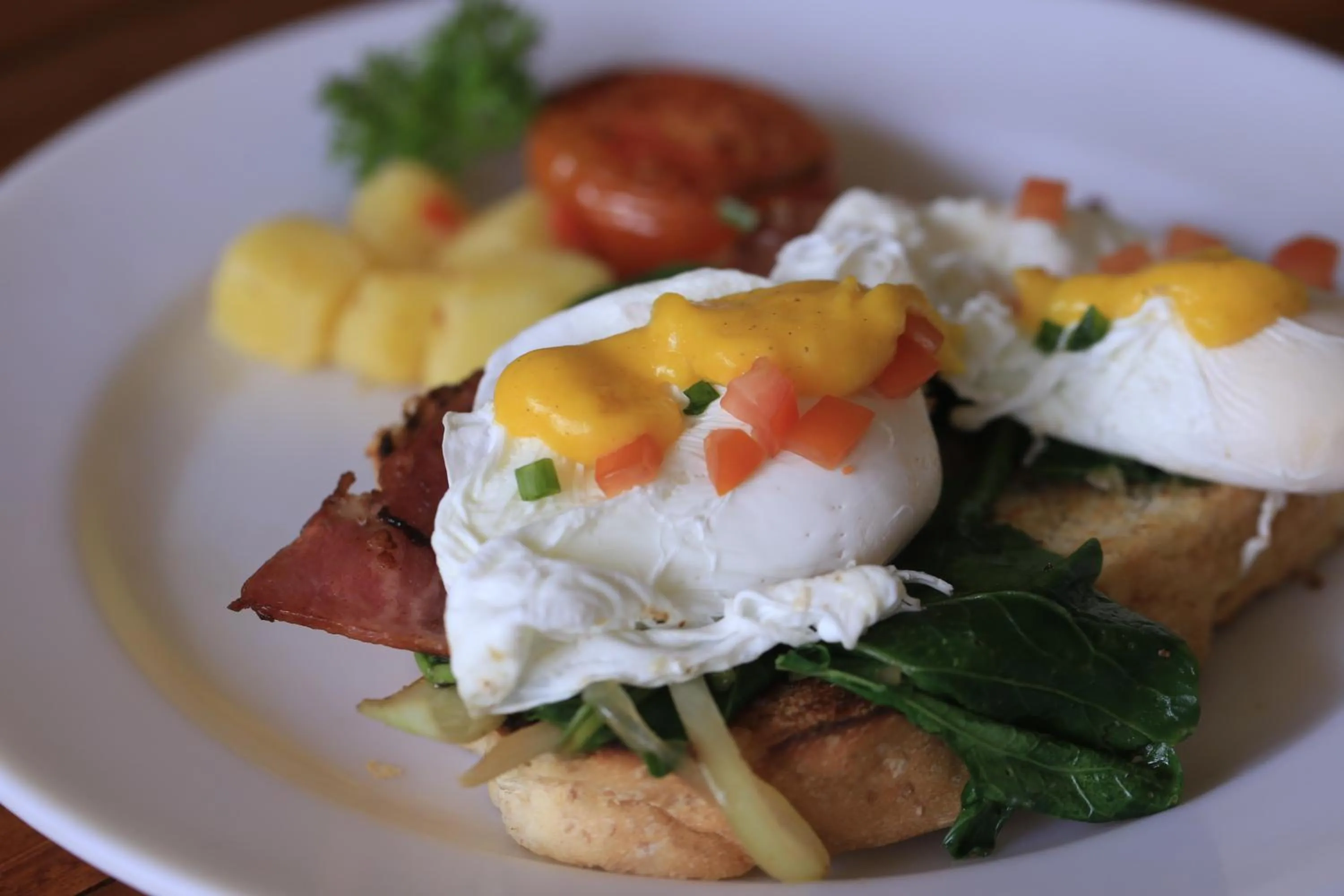 American breakfast in Sagitarius Inn