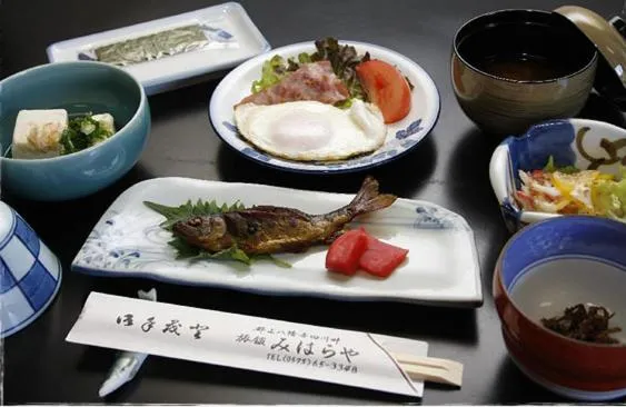 Breakfast in Miharaya Ryokan