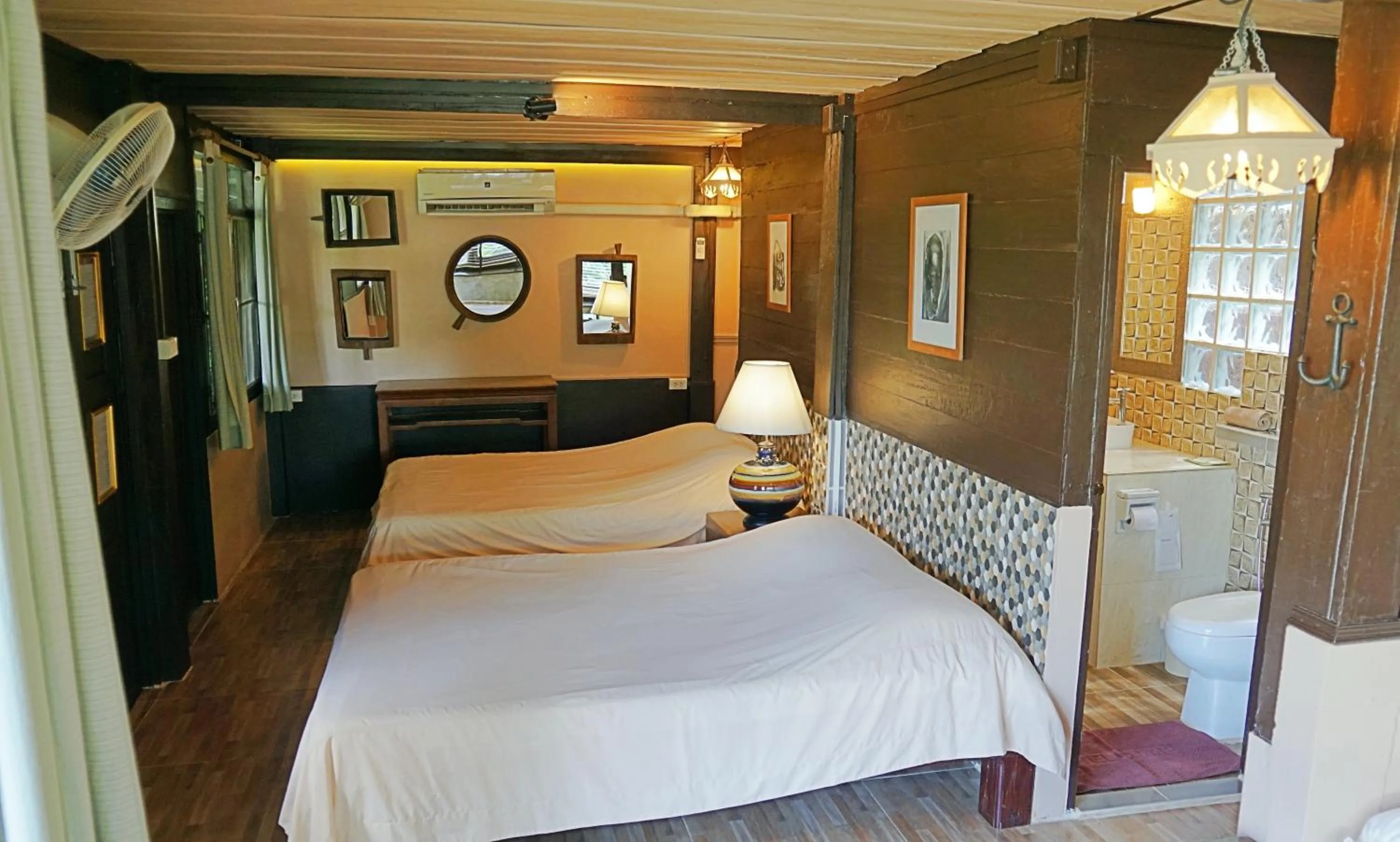 Bed in The Riverside Guest House