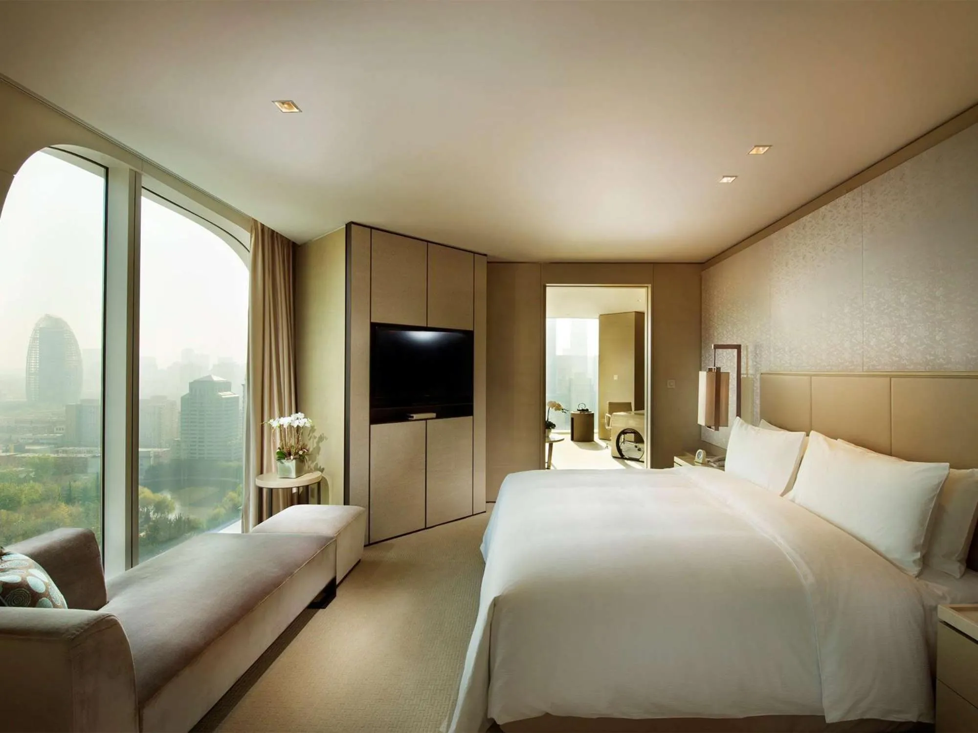 Bedroom, Bed in Conrad Beijing by Hilton