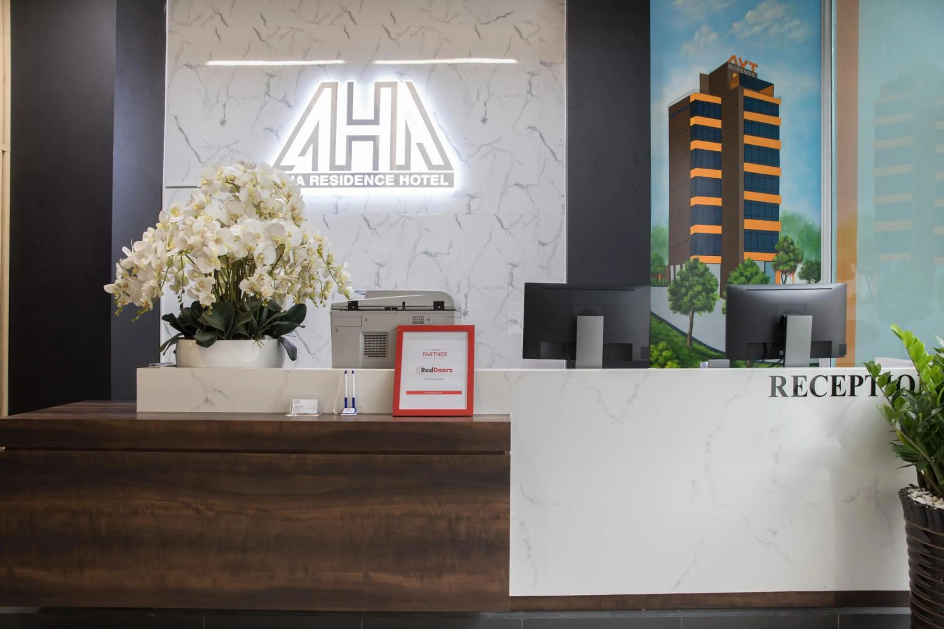 Lobby or reception in AHA Residence Hotel