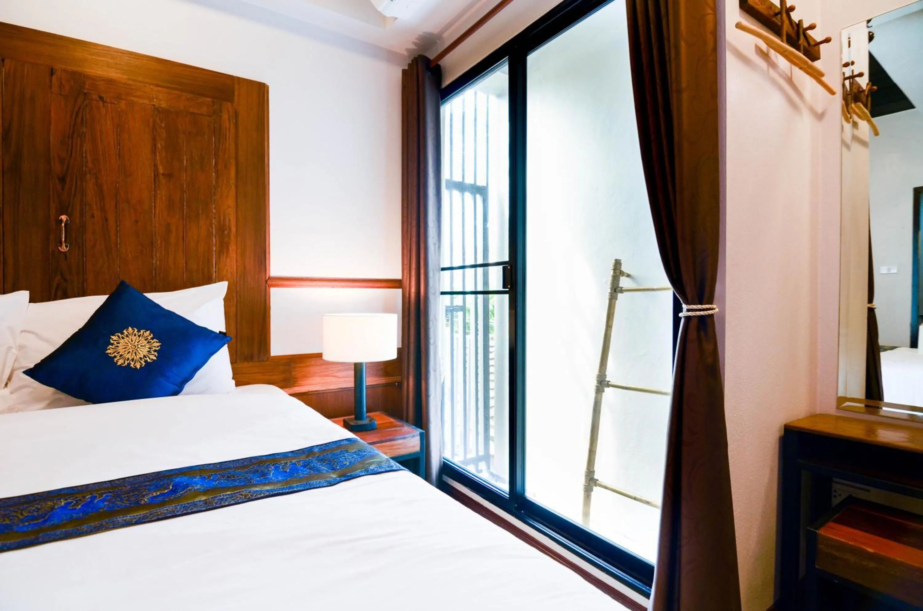 Balcony/Terrace, Bed in Nature Boutique Hotel @ Chiangmai