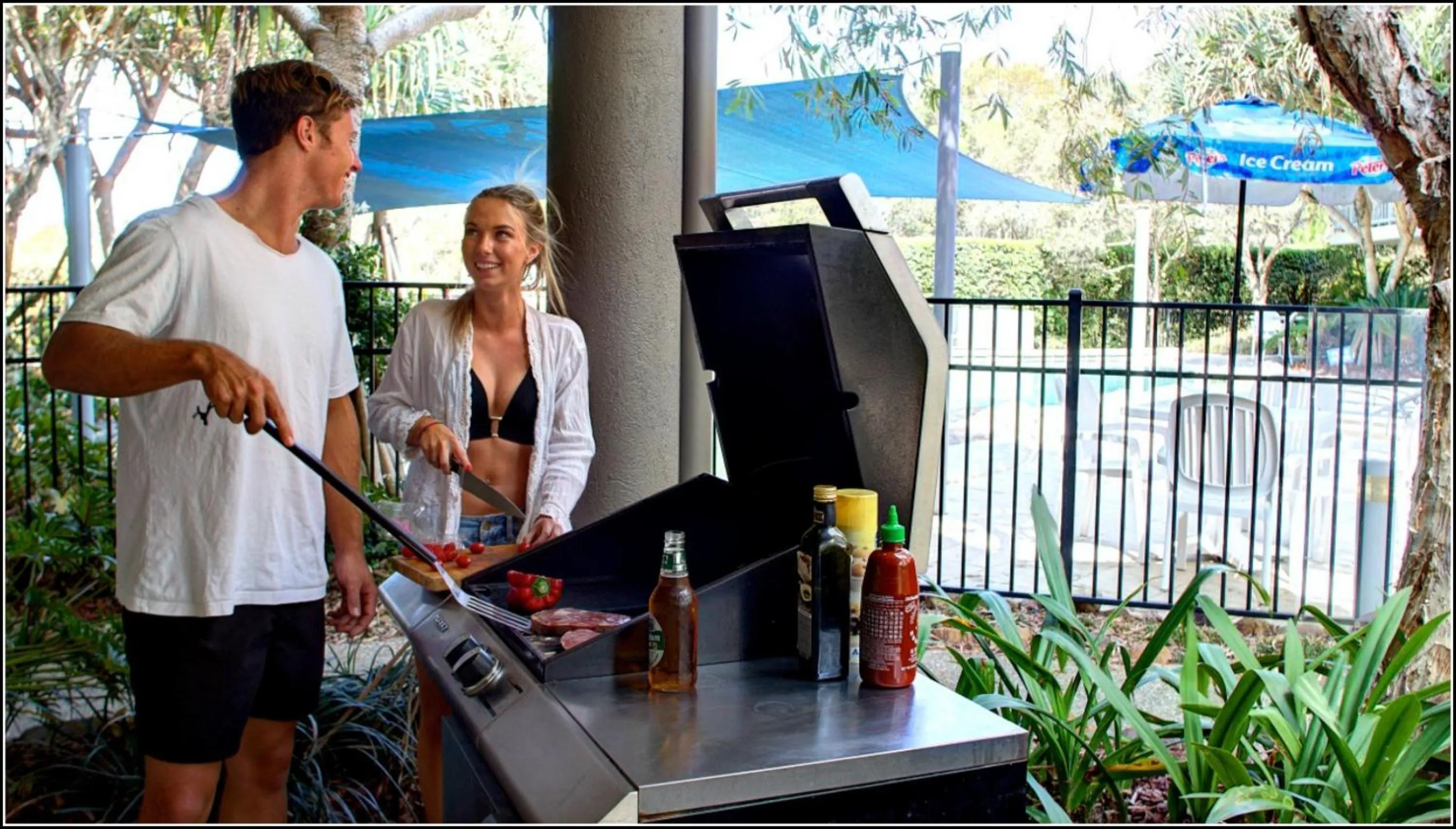 BBQ facilities in Seacove Resort