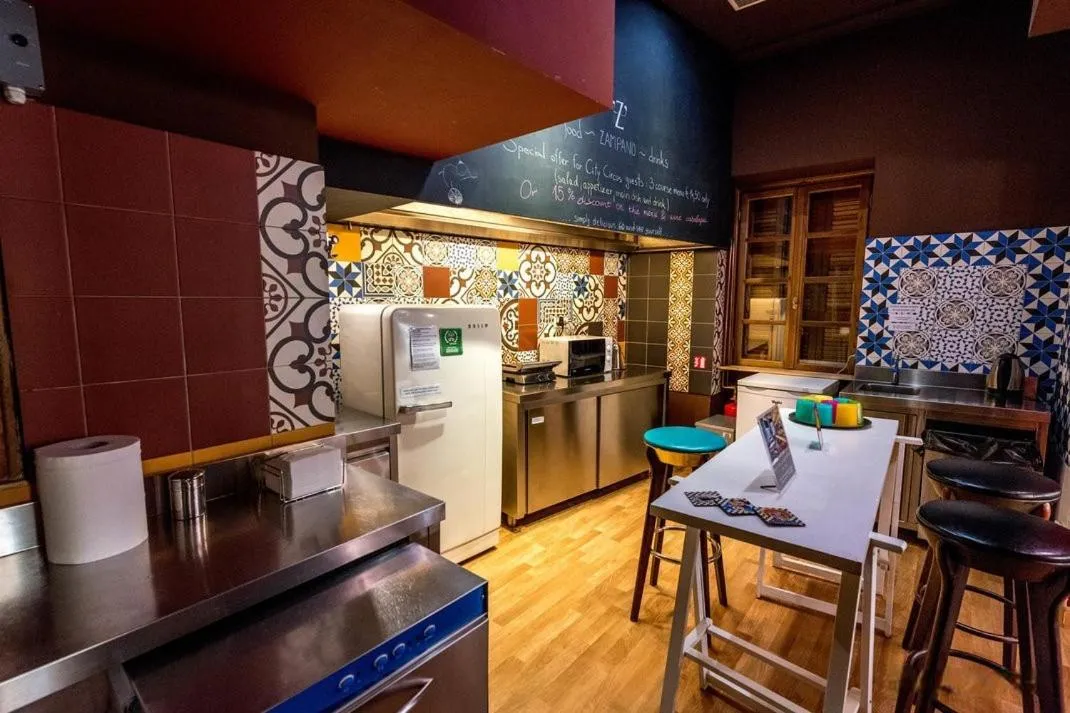 Communal kitchen in City Circus Athens