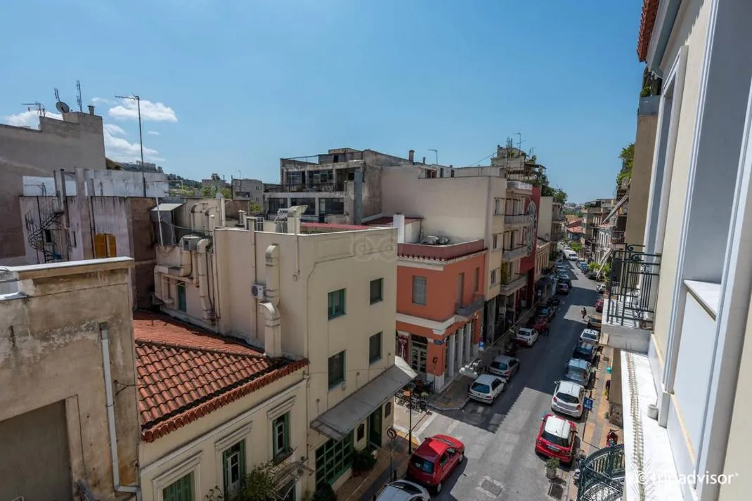 Quiet street view in City Circus Athens