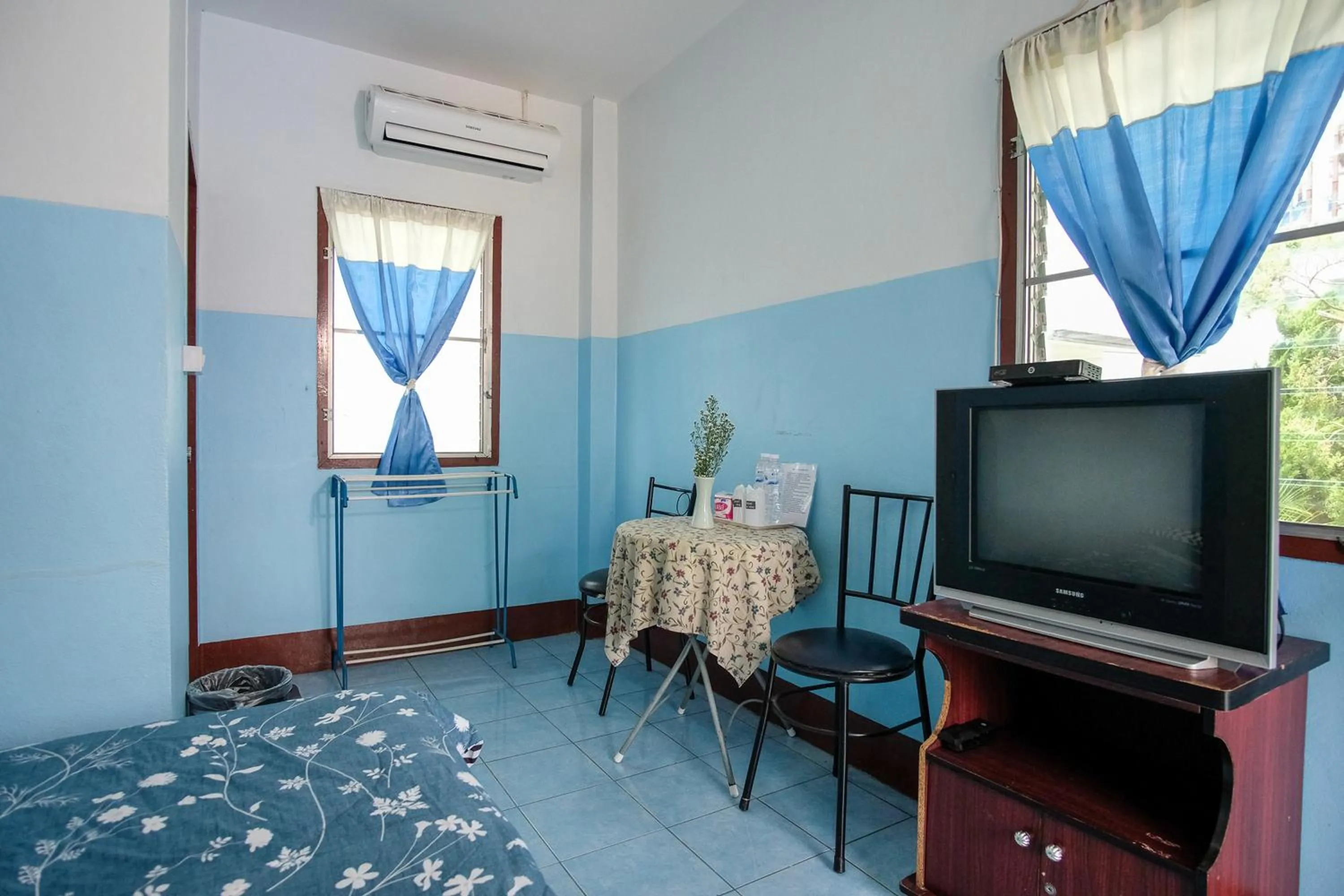 Seating area in Blue House Pai