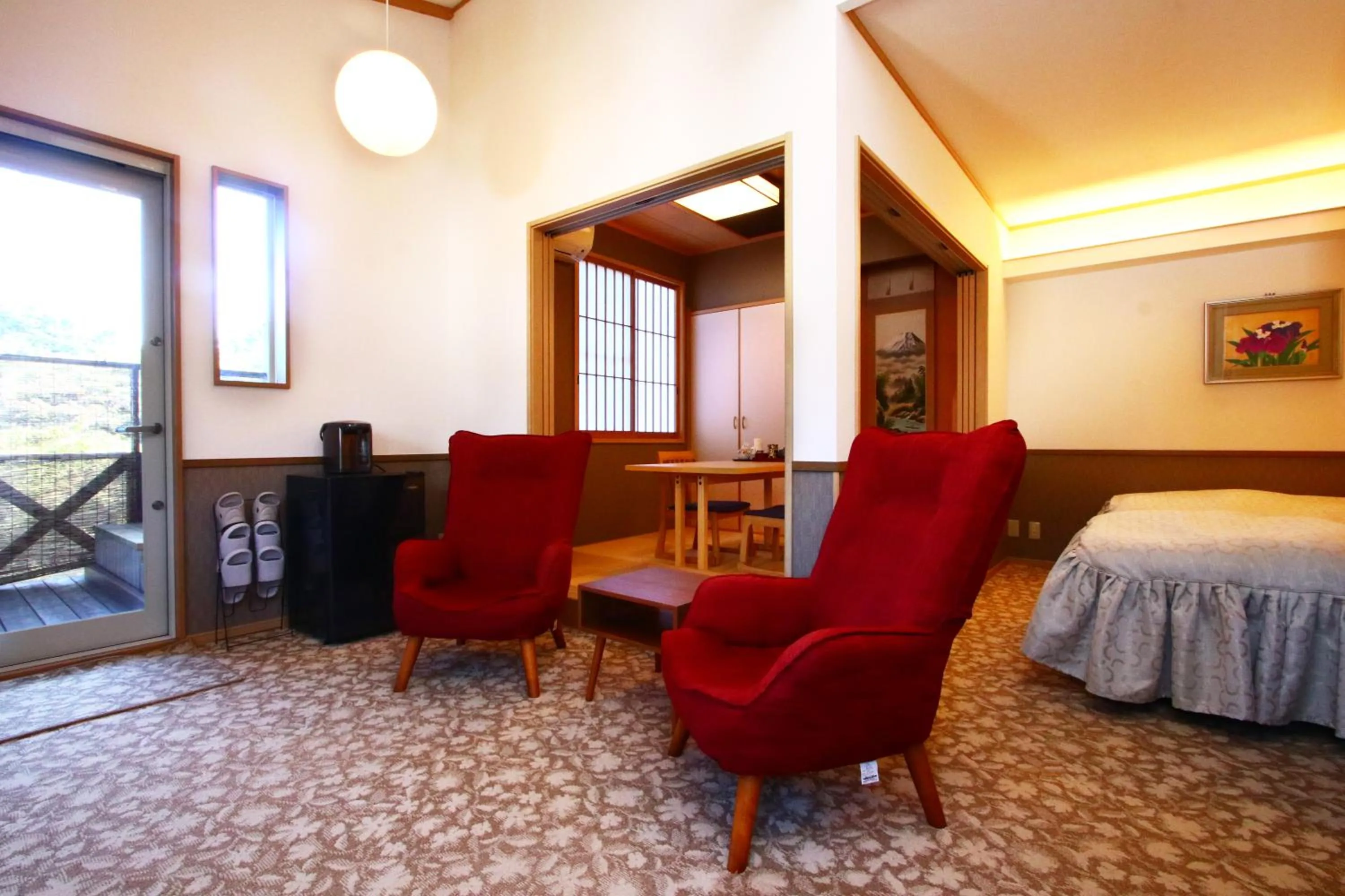 Bed in IZUNA INN & SPA - the veggie delights