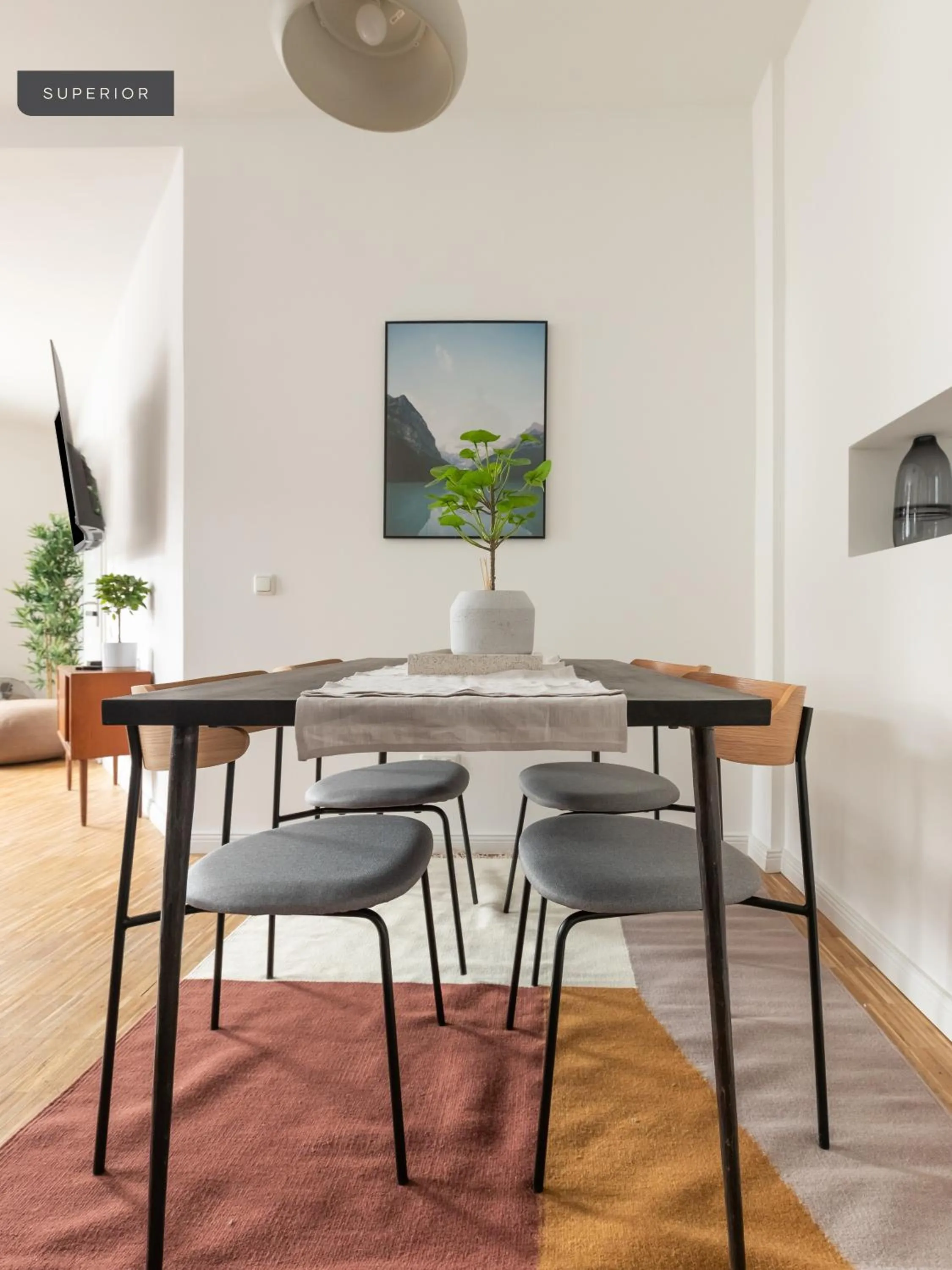 Seating area in Apartments Berlin Aroser Allee