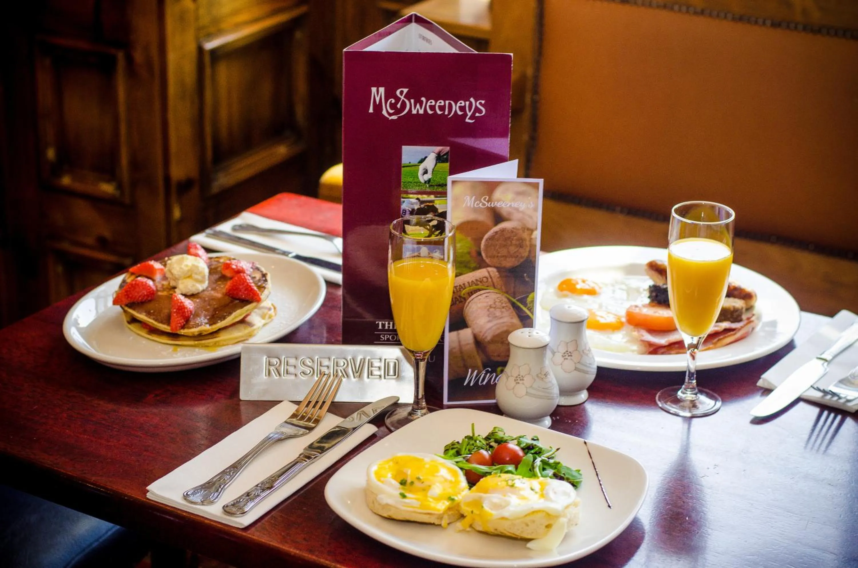 Food close-up in McSweeney Arms Hotel