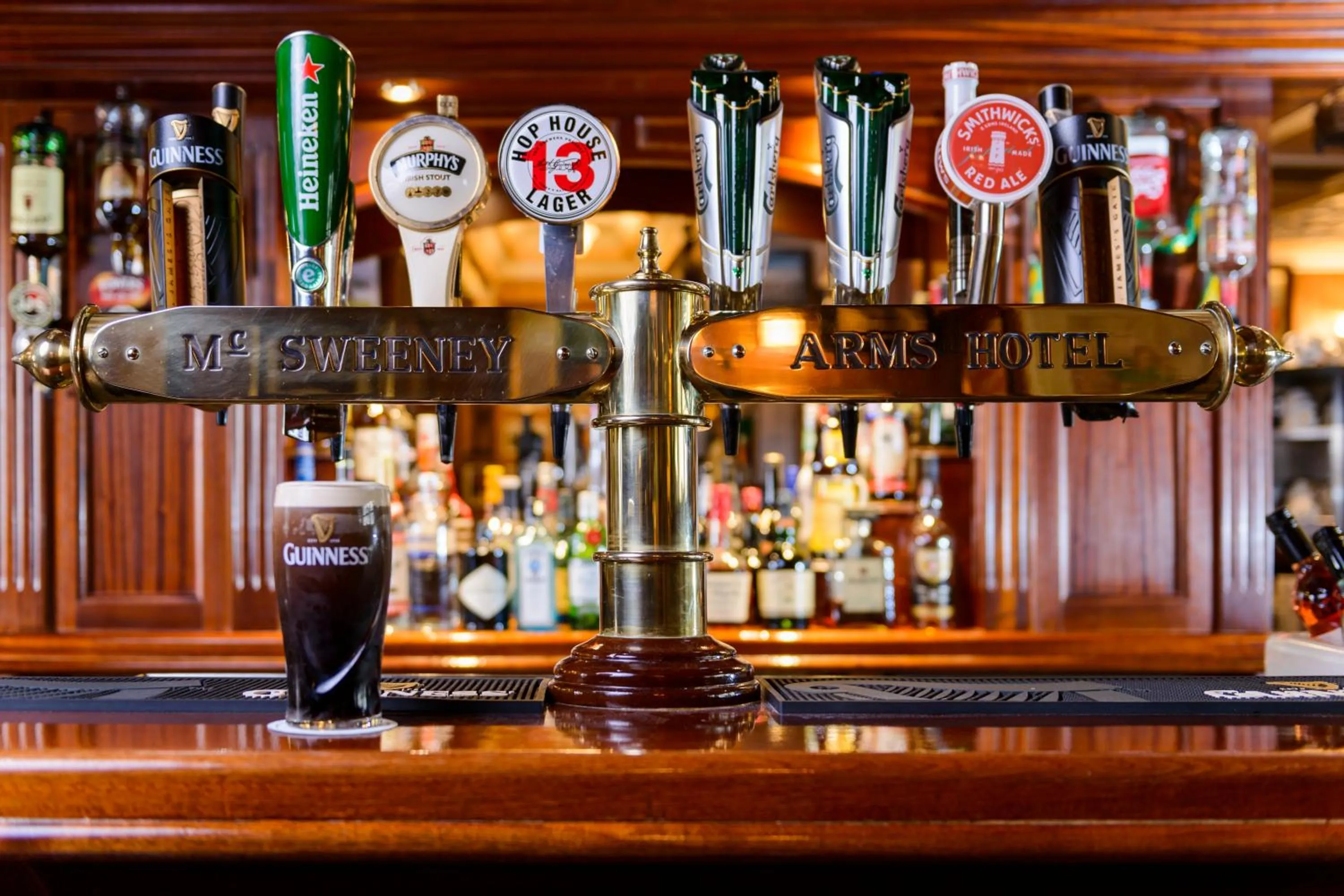 Drinks in McSweeney Arms Hotel