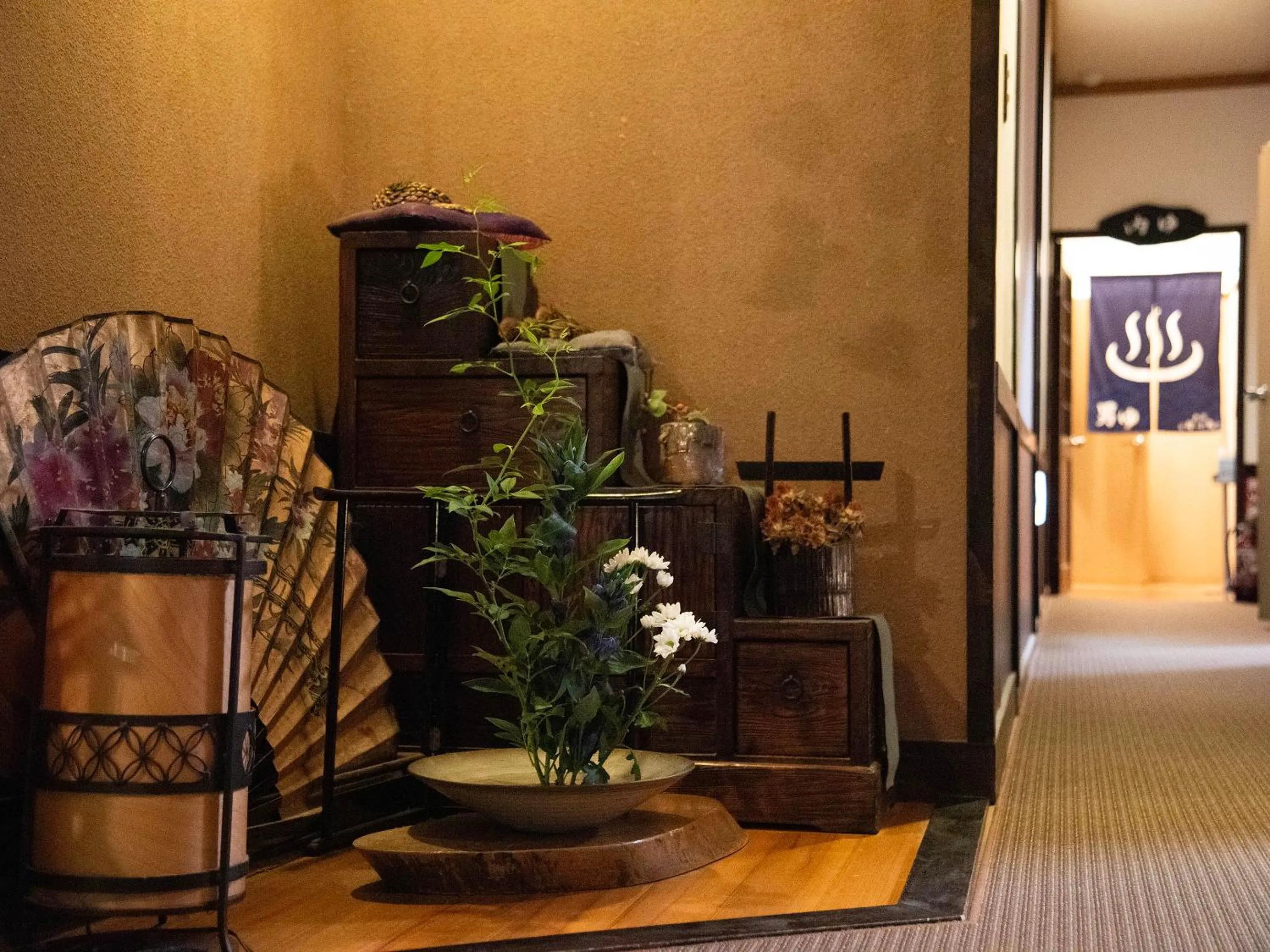 Hot Spring Bath in Oyado Yumechidori