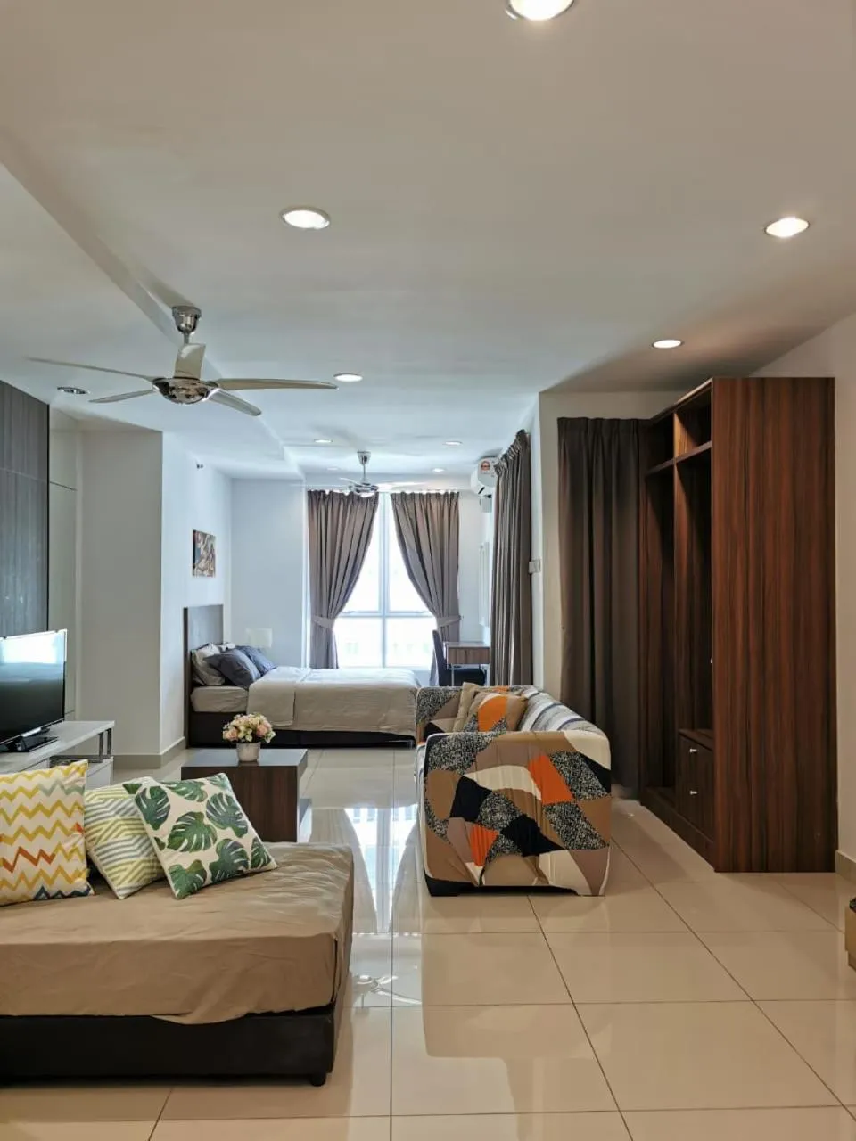 View (from property/room), Bed in Mansion One by Sky Hive