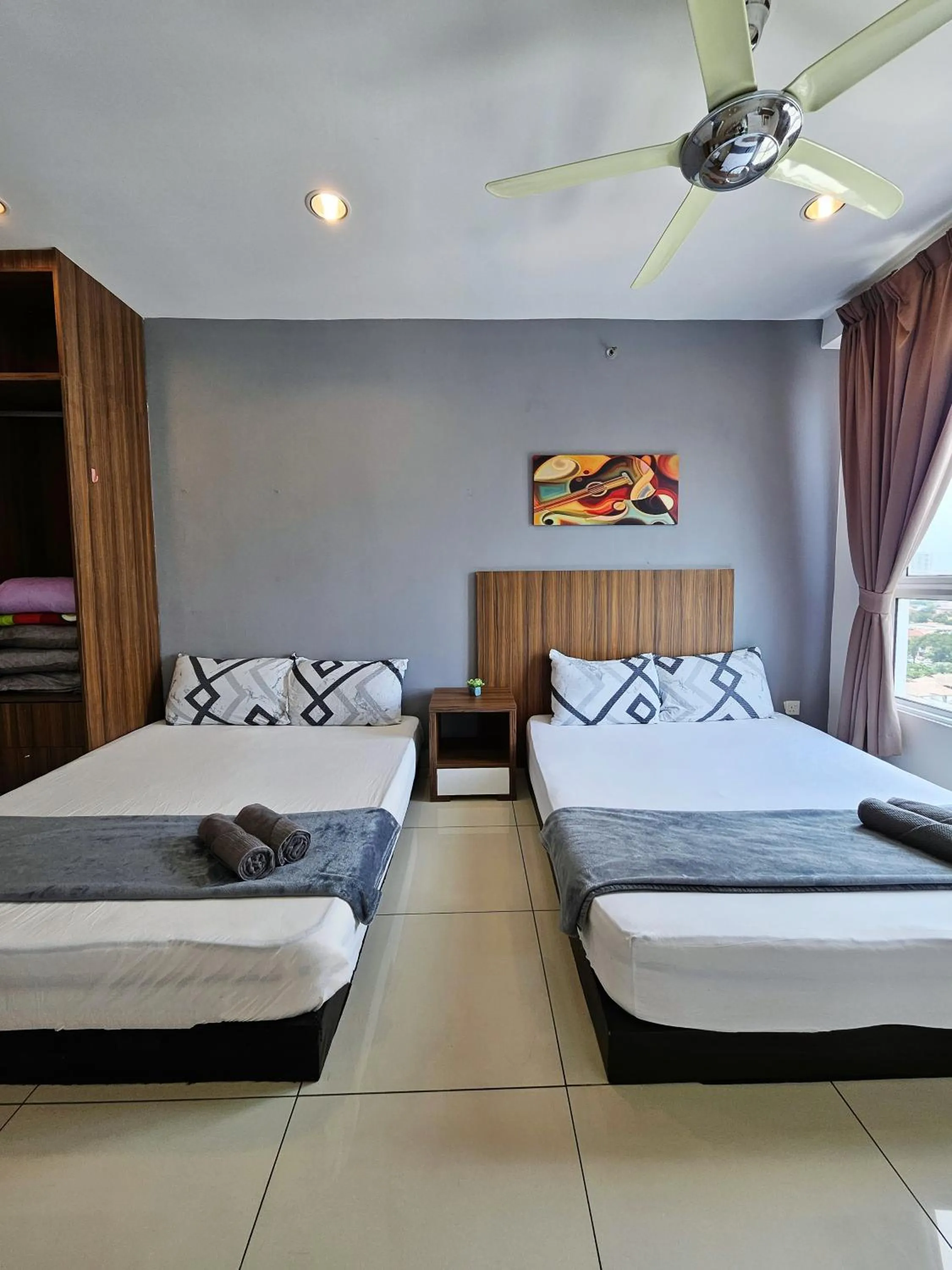 Bed in Mansion One by Sky Hive