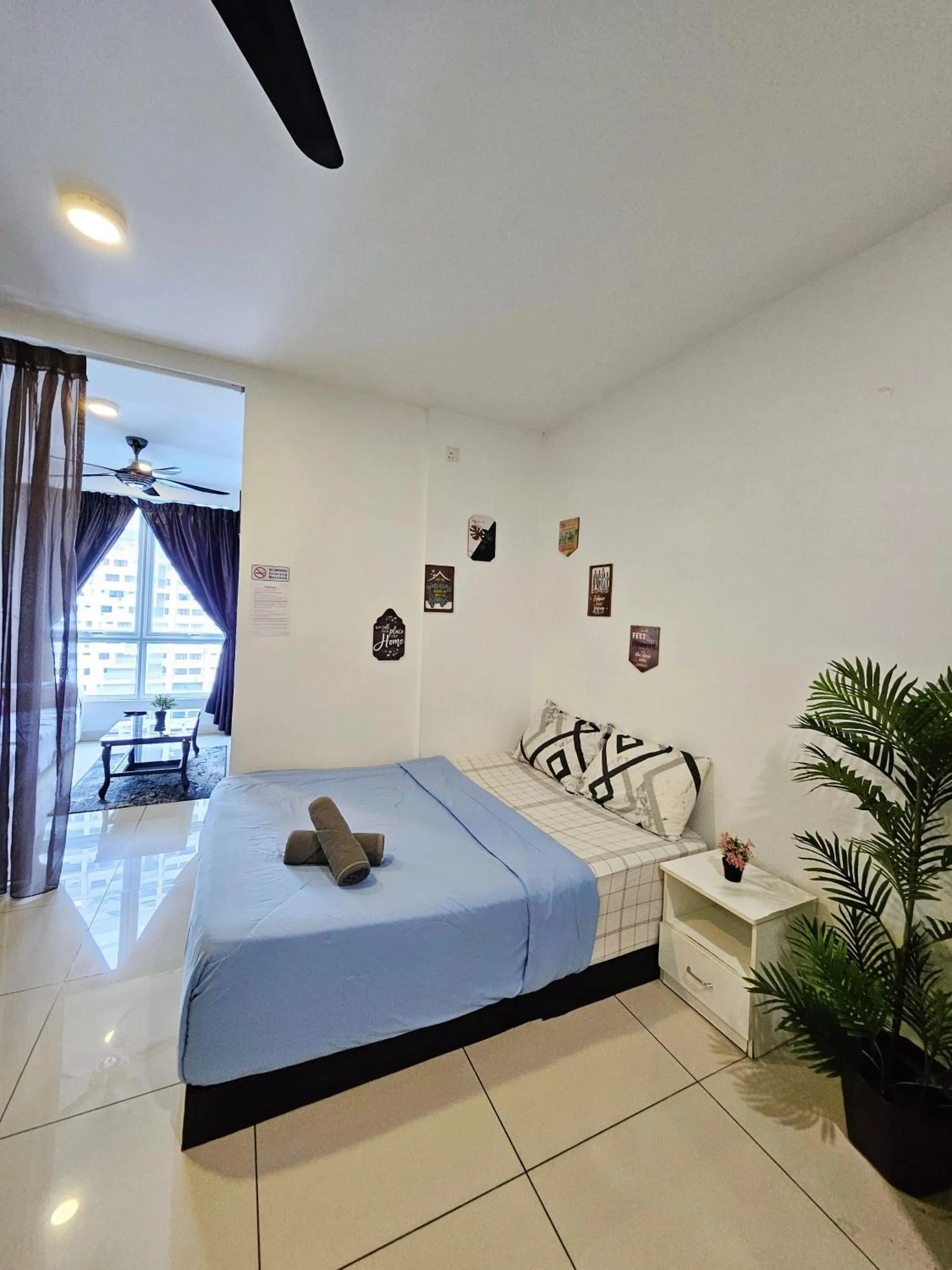 Bed in Mansion One by Sky Hive