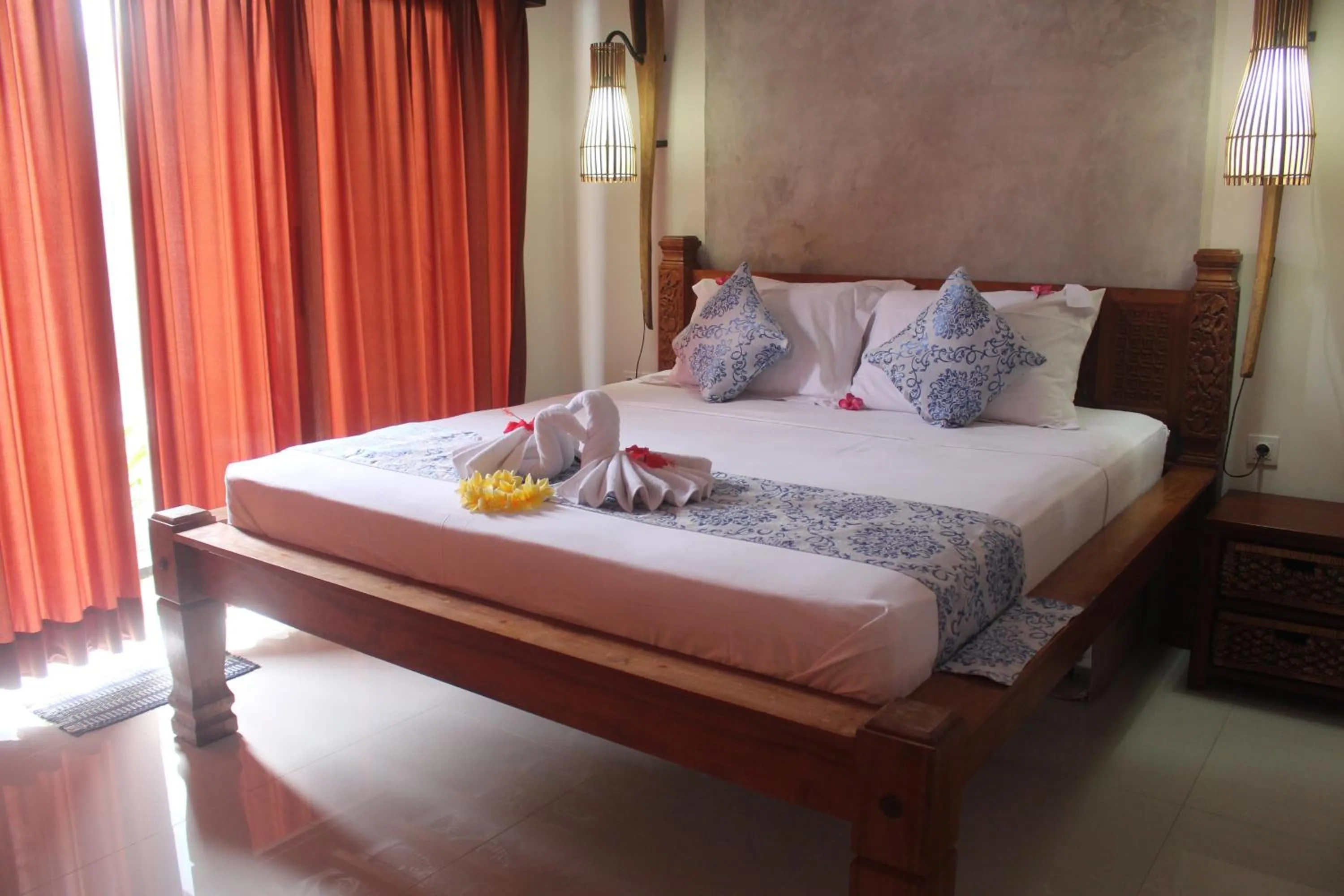 Bedroom, Bed in Jukung Villas Kuta