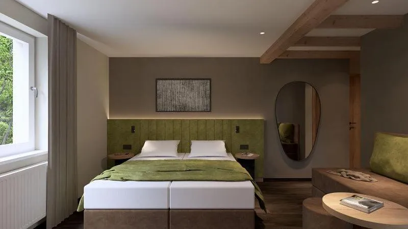 Bed in Hotel Laurin