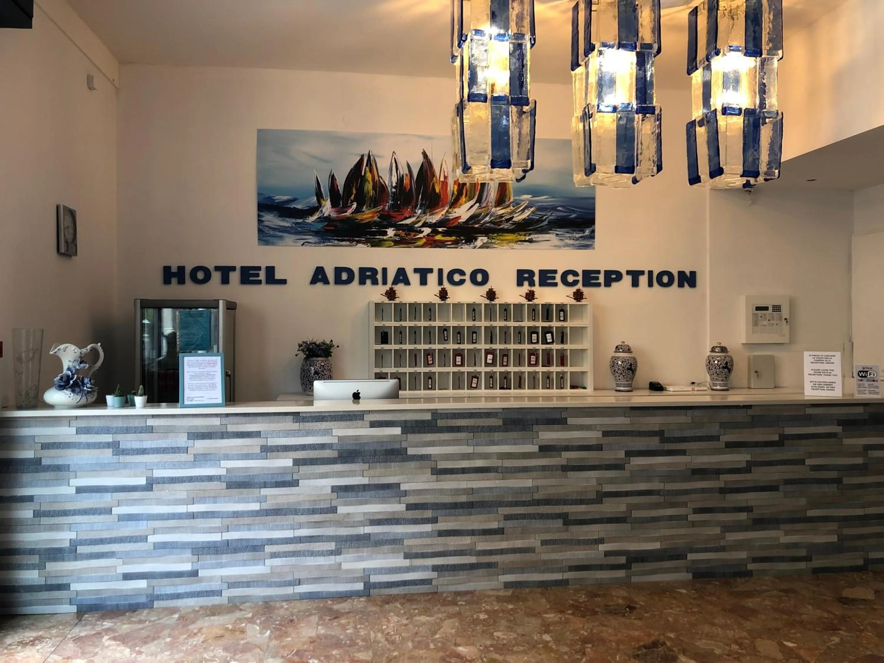 Lobby or reception in Hotel Adriatico