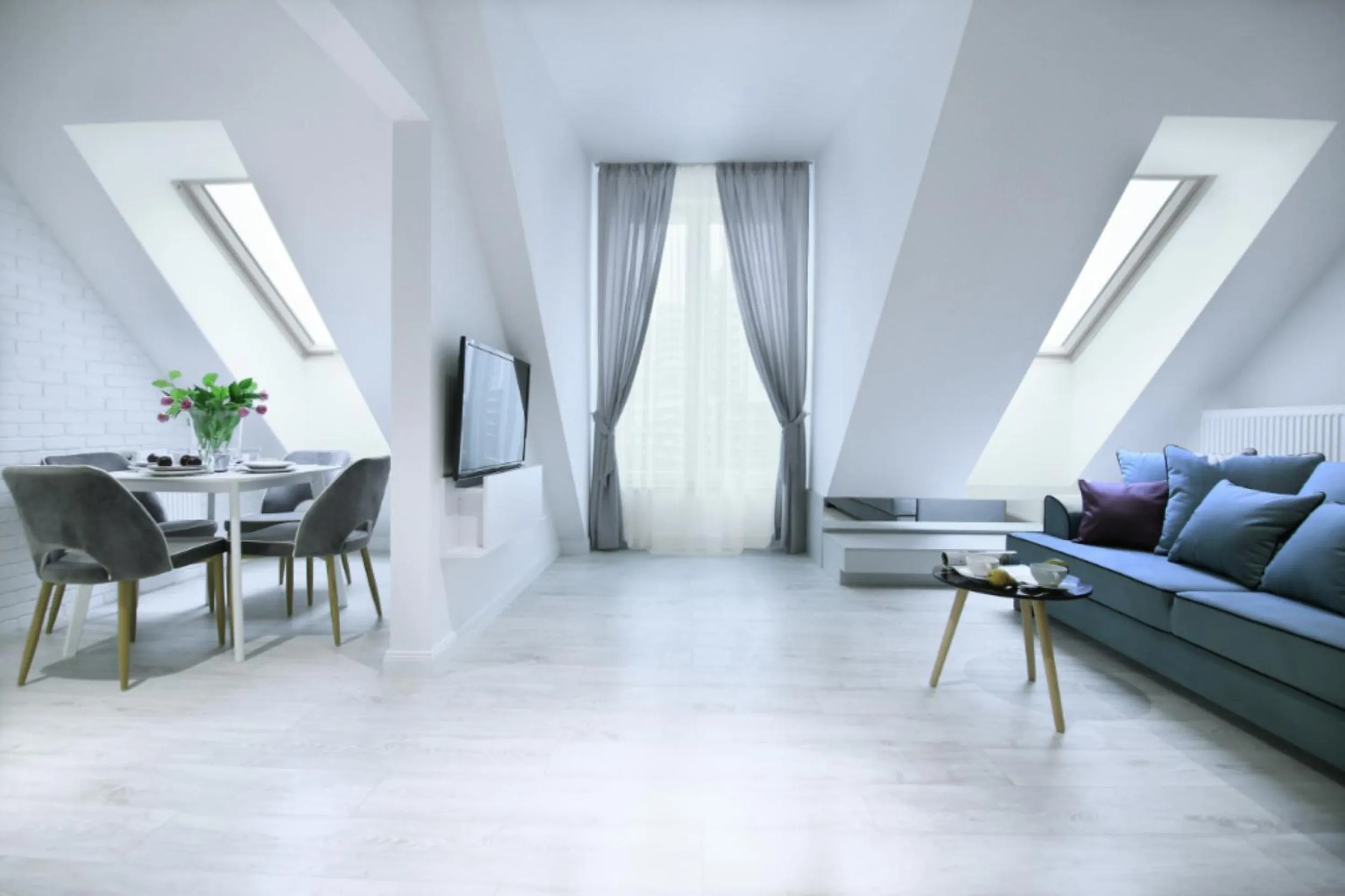 Living room in Absyntapart - Bulwar Staromiejski