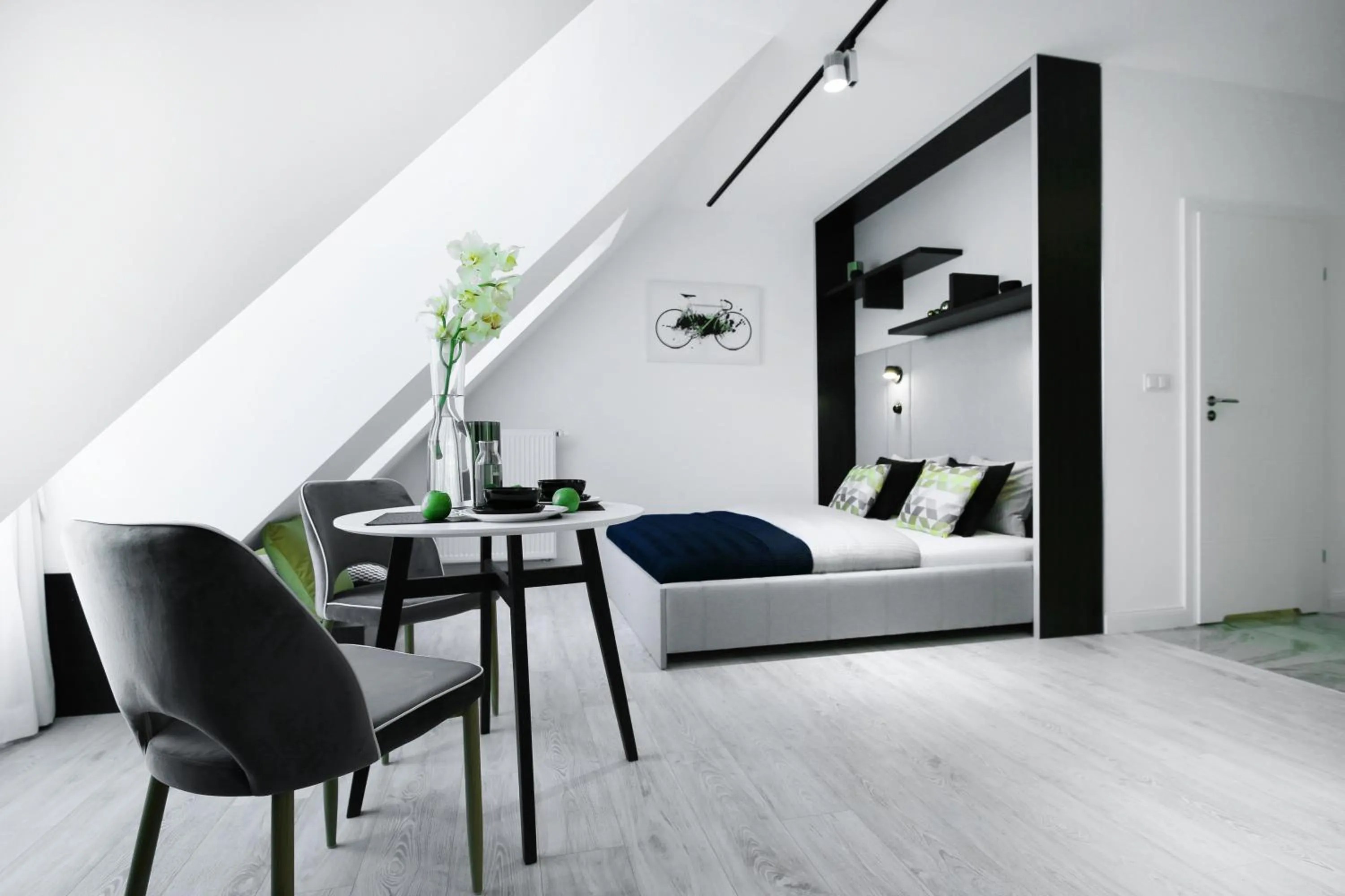 Bedroom, Bed in Absyntapart - Bulwar Staromiejski