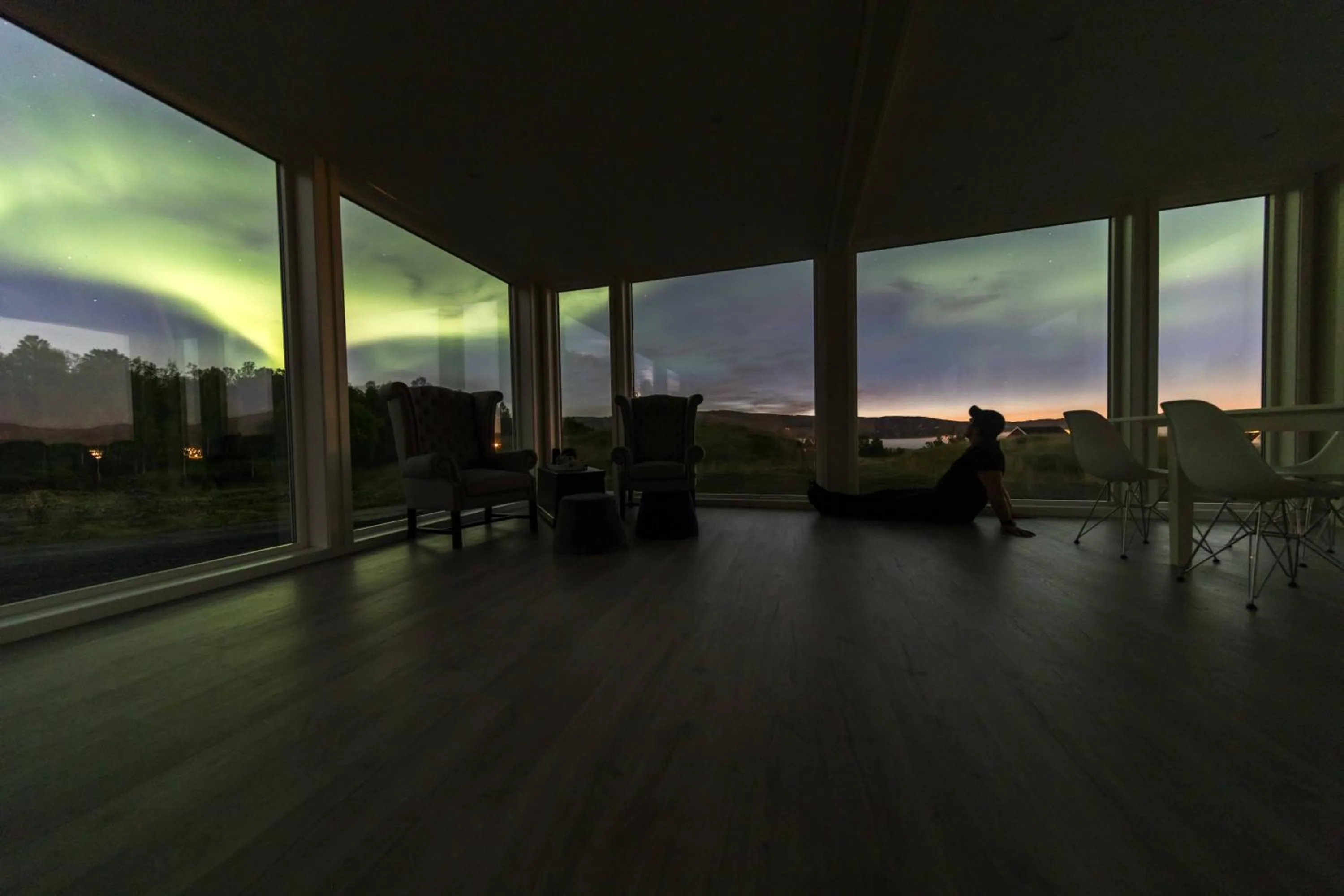 Natural landscape in Aurora Borealis Observatory