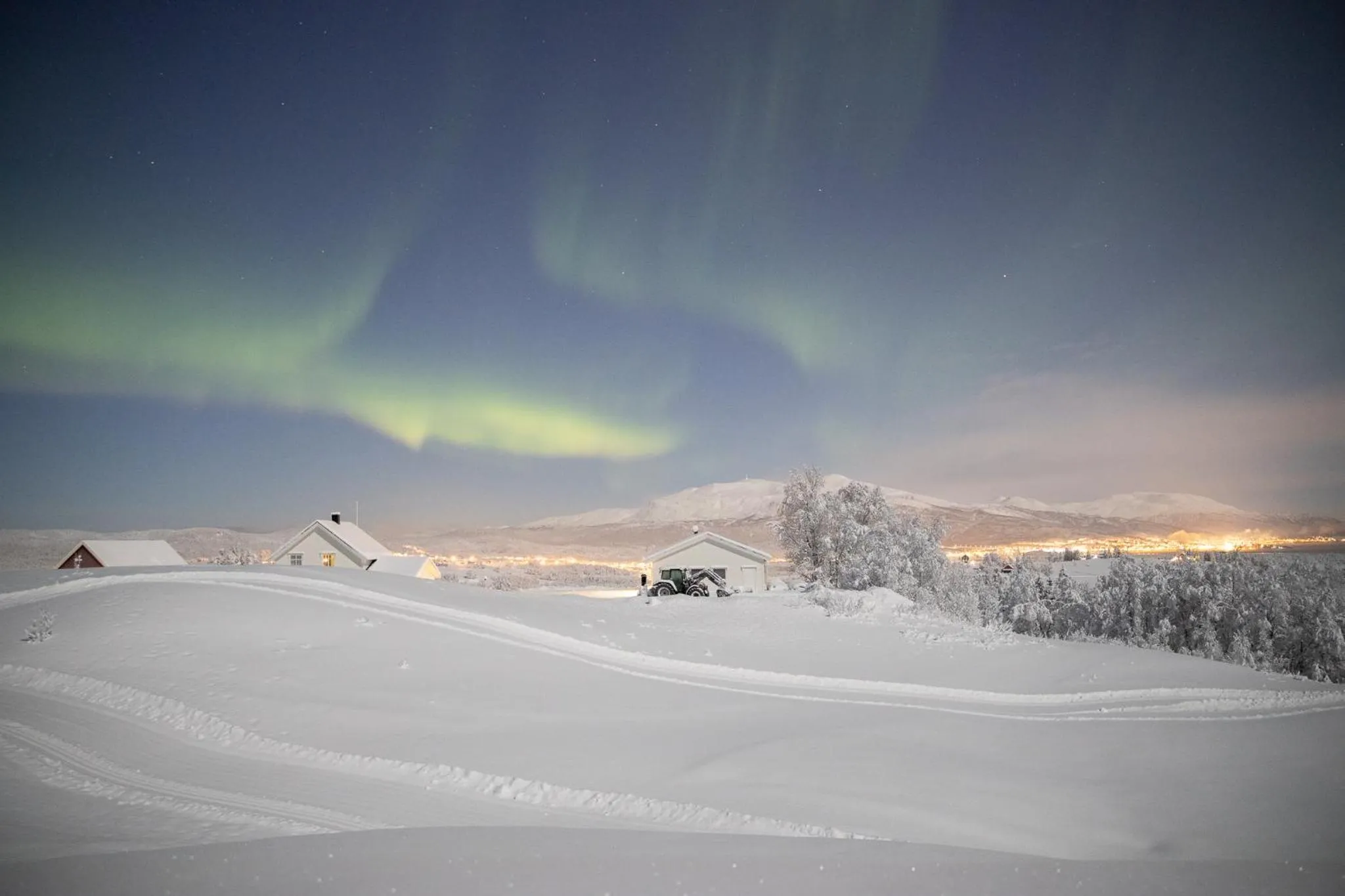 Natural landscape in Aurora Borealis Observatory