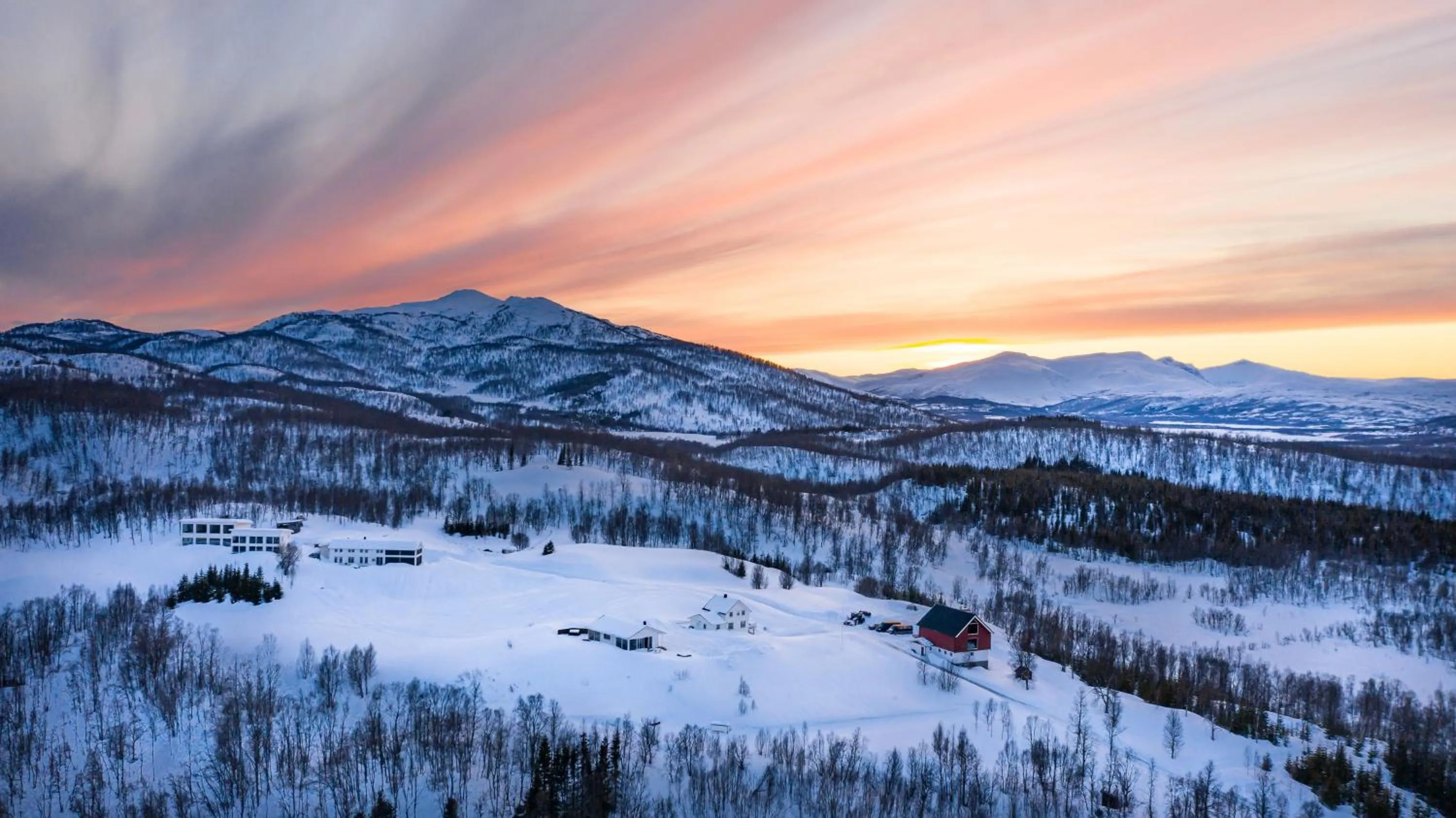 Natural landscape in Aurora Borealis Observatory