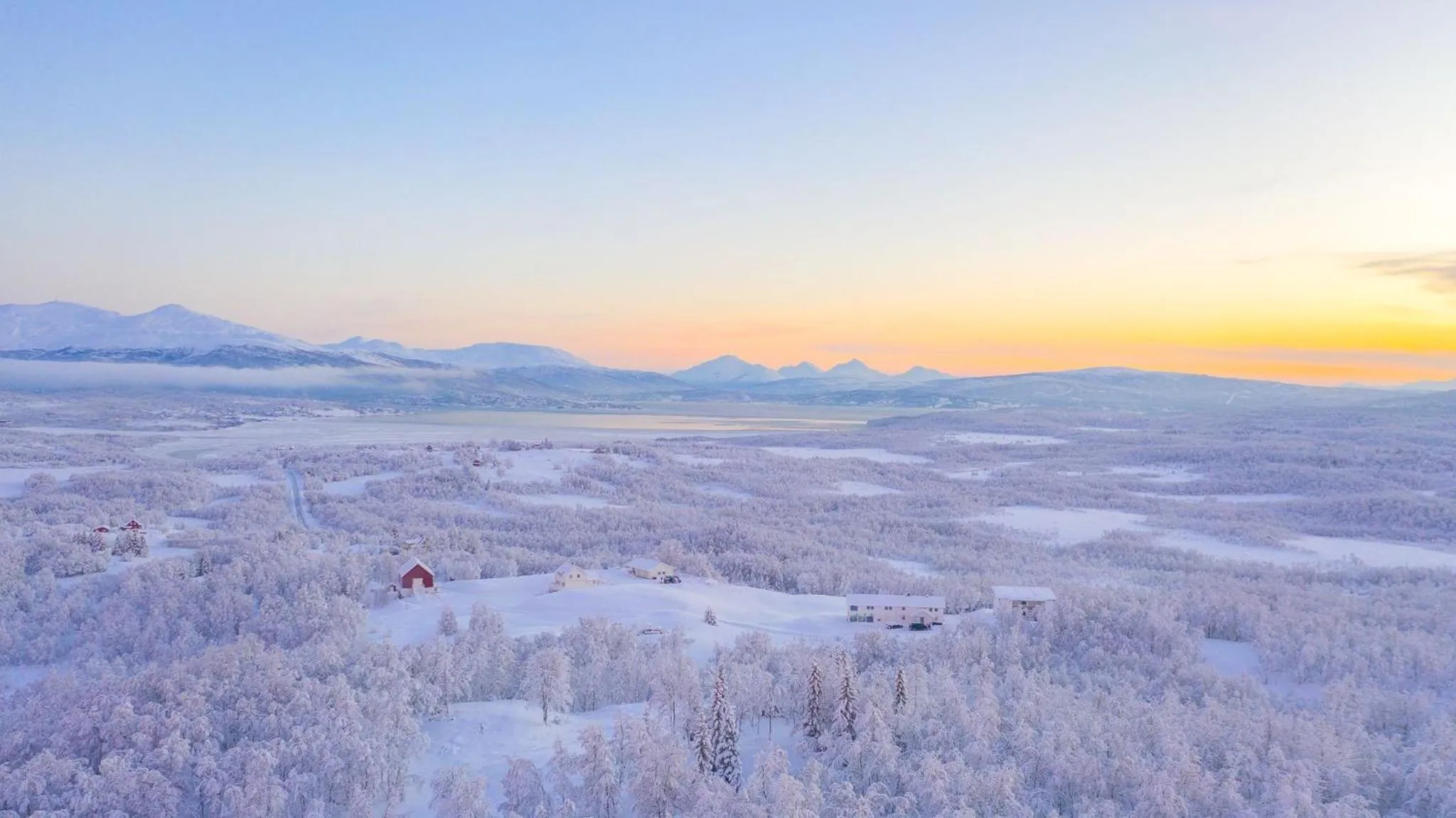 Natural landscape in Aurora Borealis Observatory