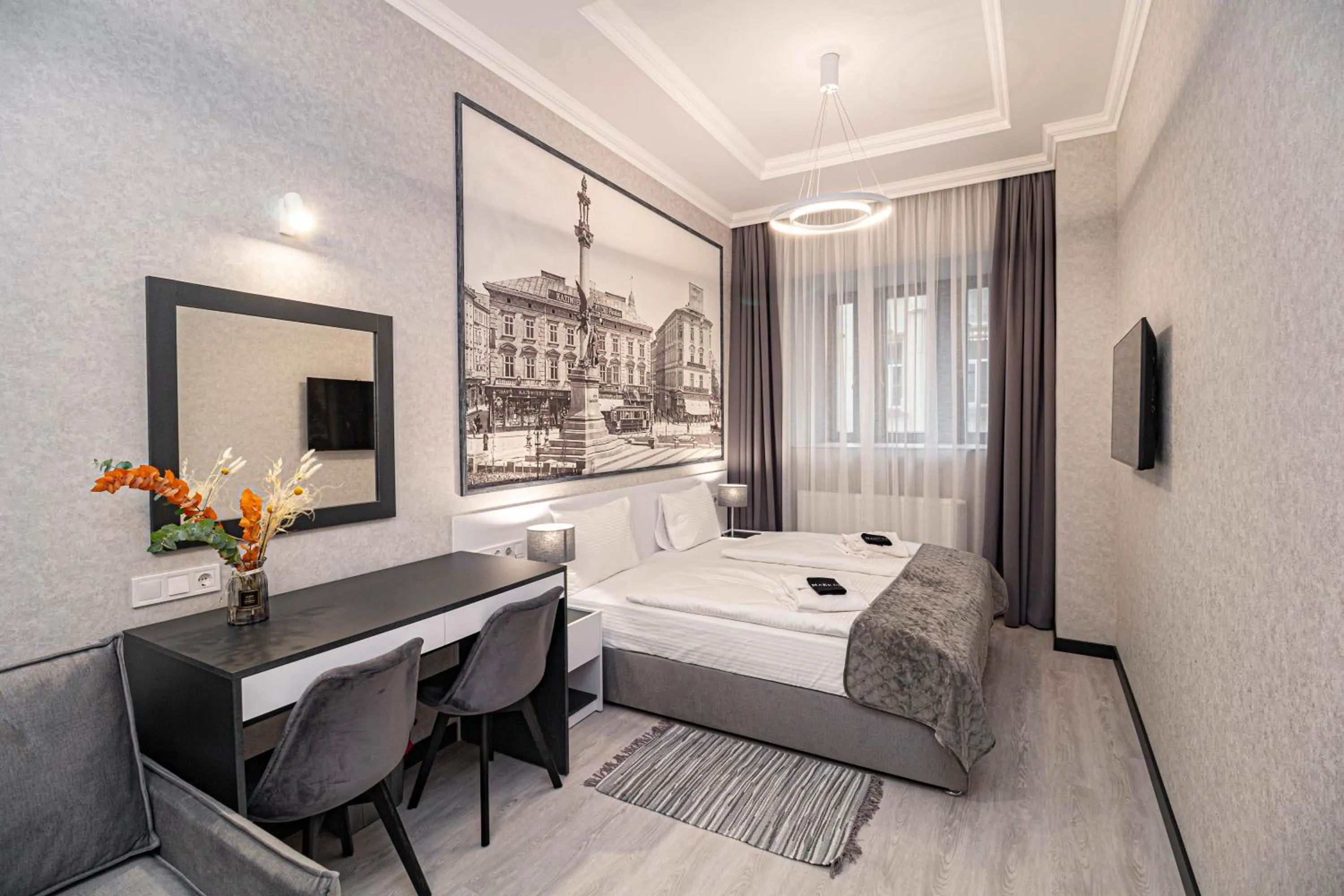 Bed in Opera Passage Hotel & Apartments