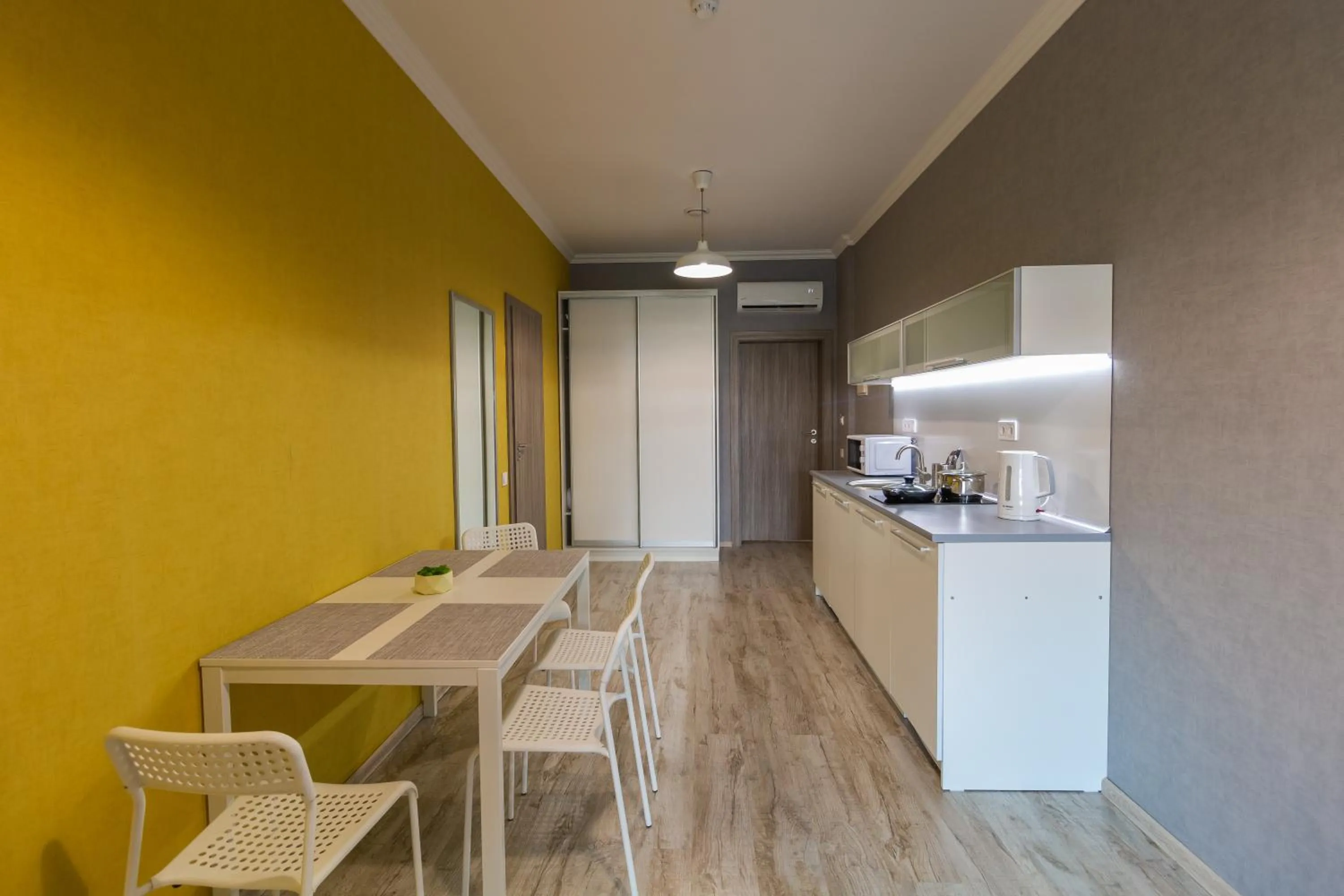 Kitchen or kitchenette in Opera Passage Hotel & Apartments