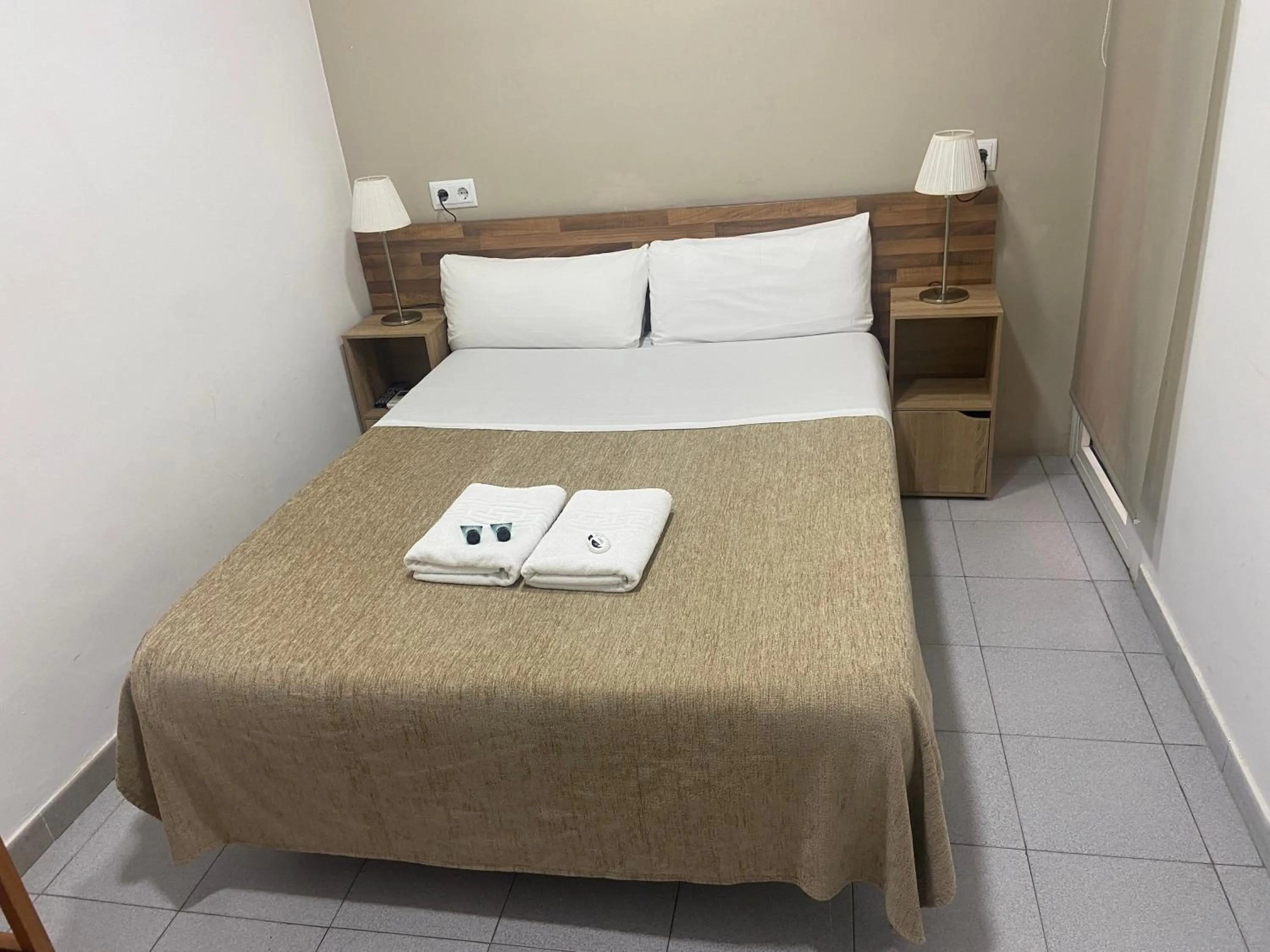 Bed in Hostal Elkano