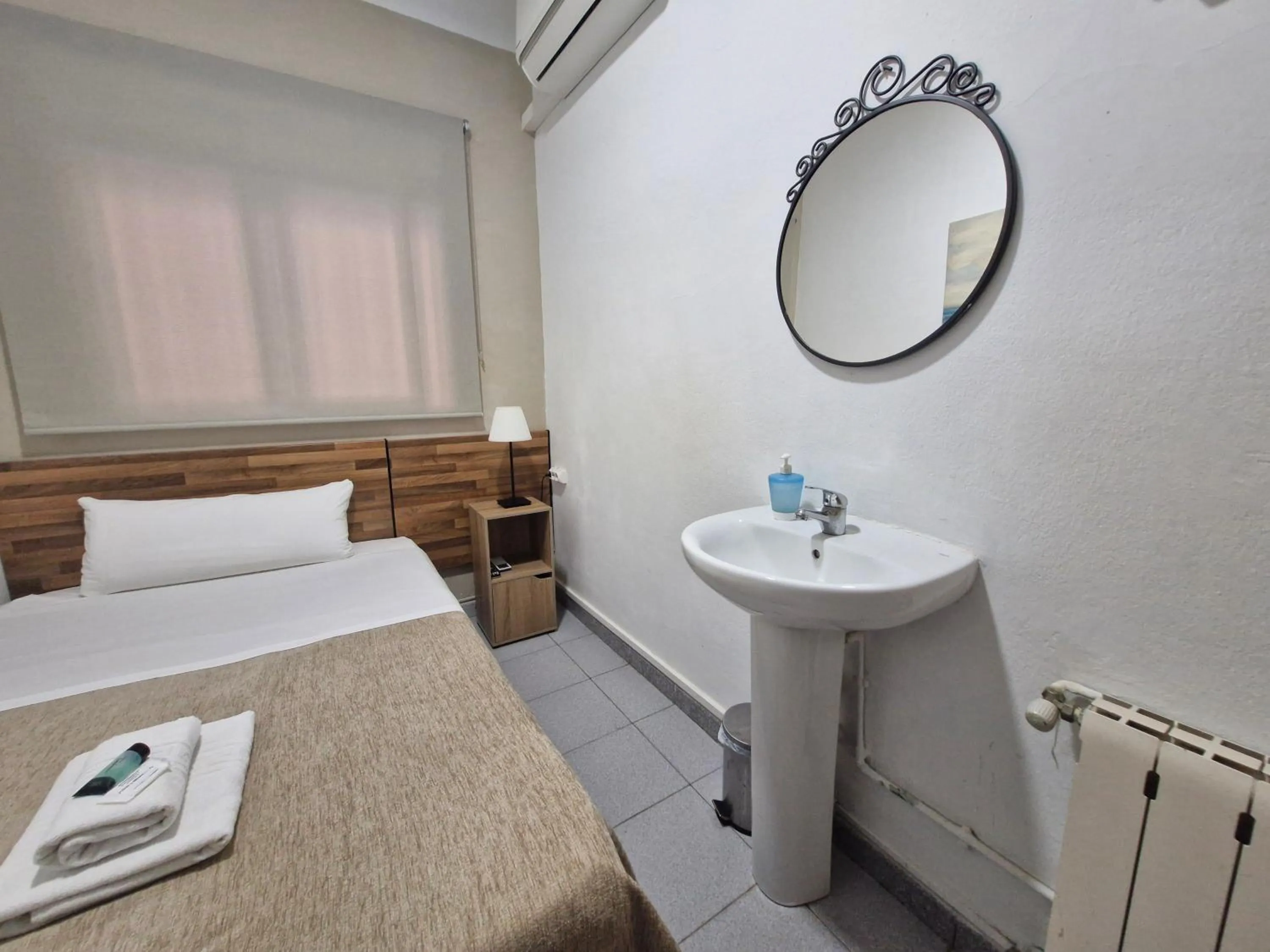 Bed in Hostal Elkano