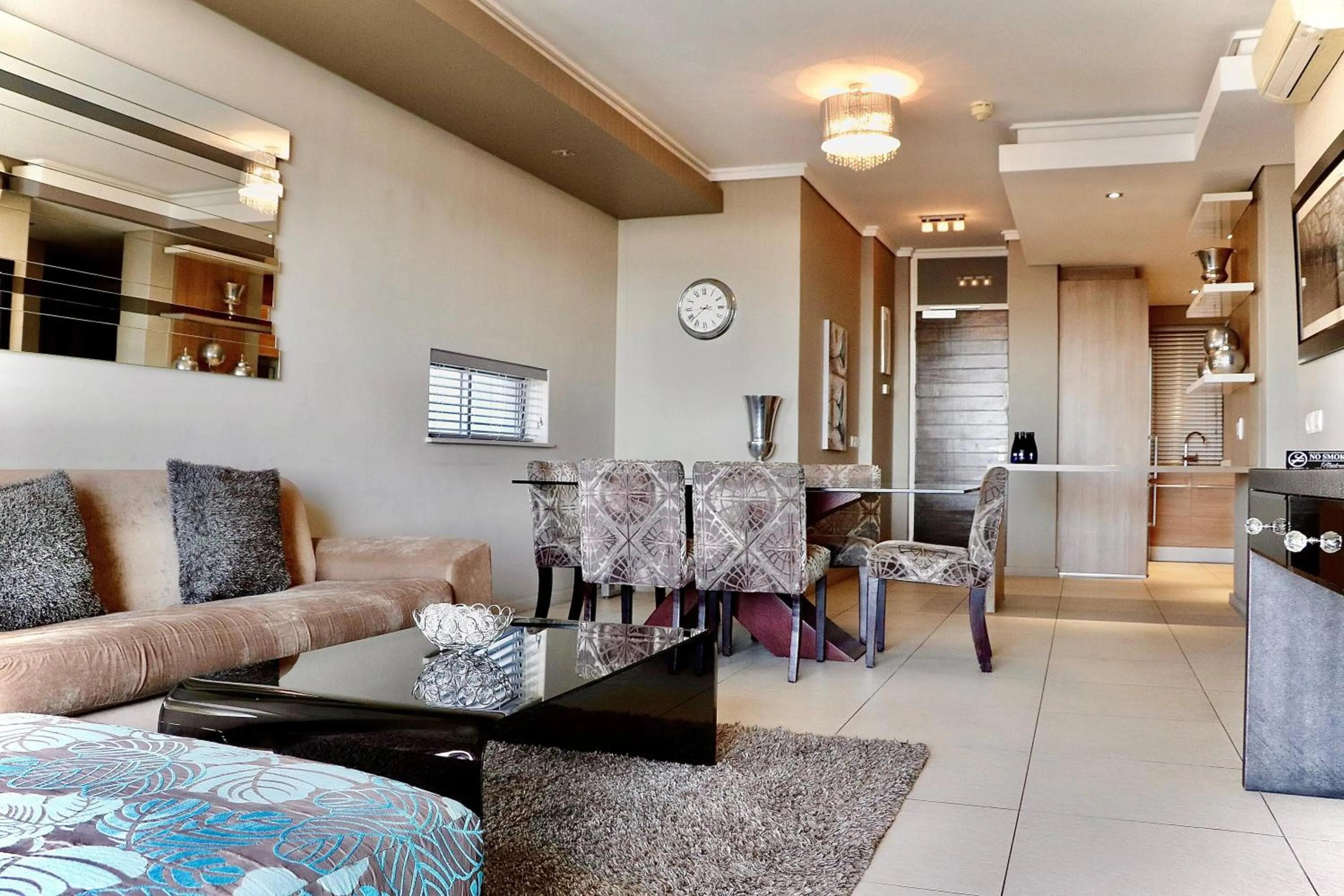 Living room in The Residences at Crystal Towers