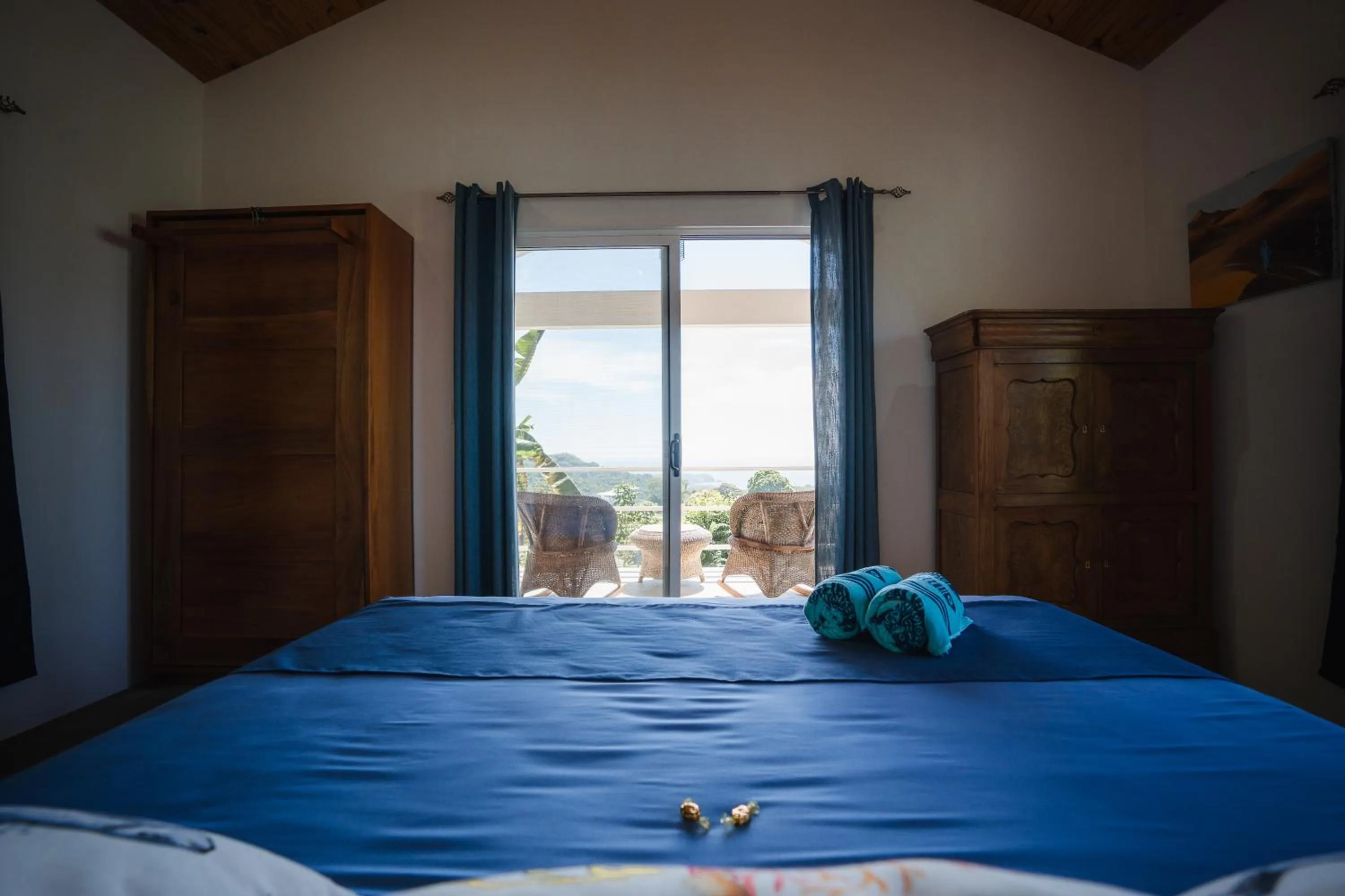 Bed in Lodge Las Estrellas de Samara - Ocean View
