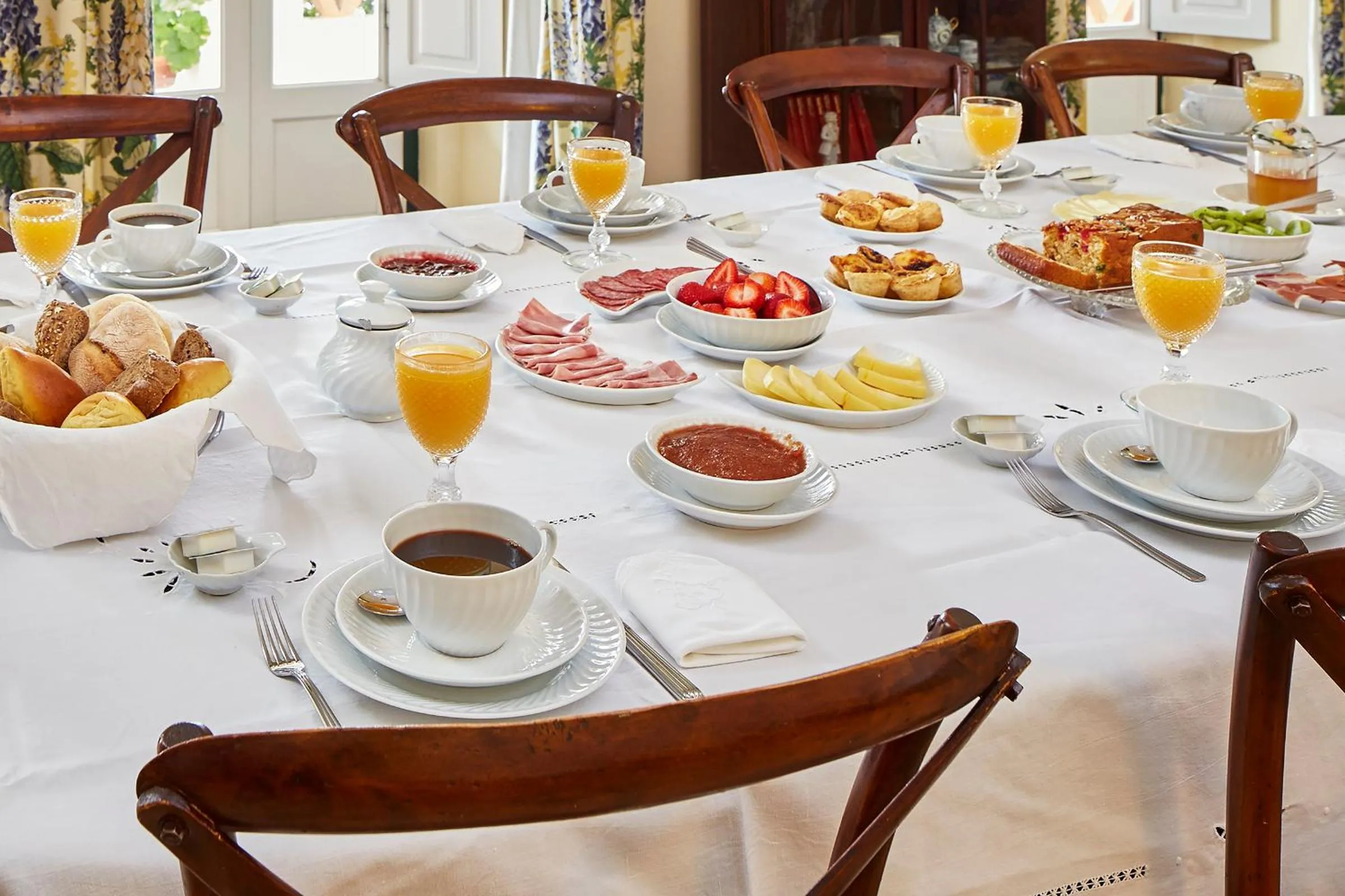 Continental breakfast in Casa D Obidos