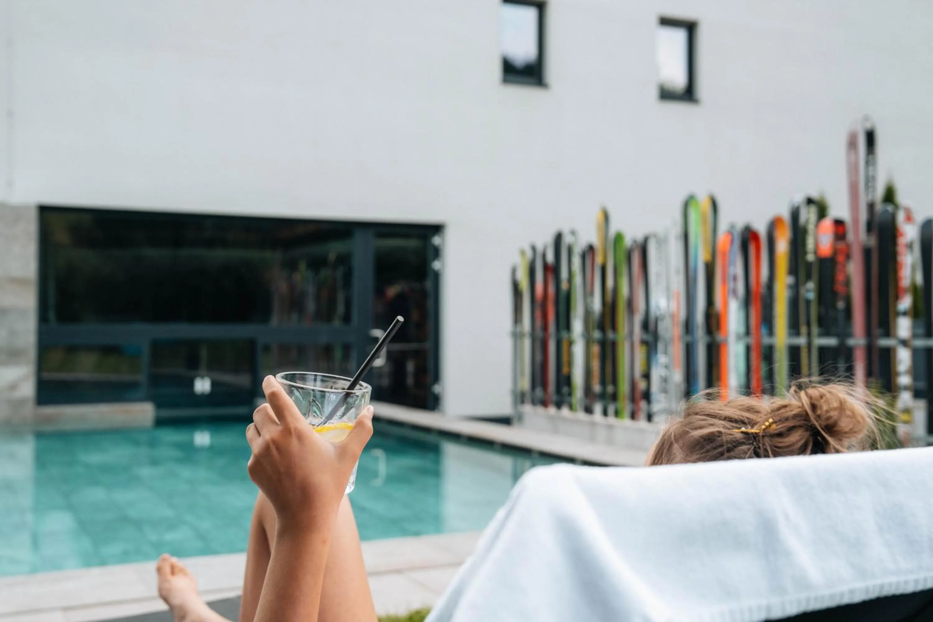 Swimming pool in Hotel Wochtla Buam