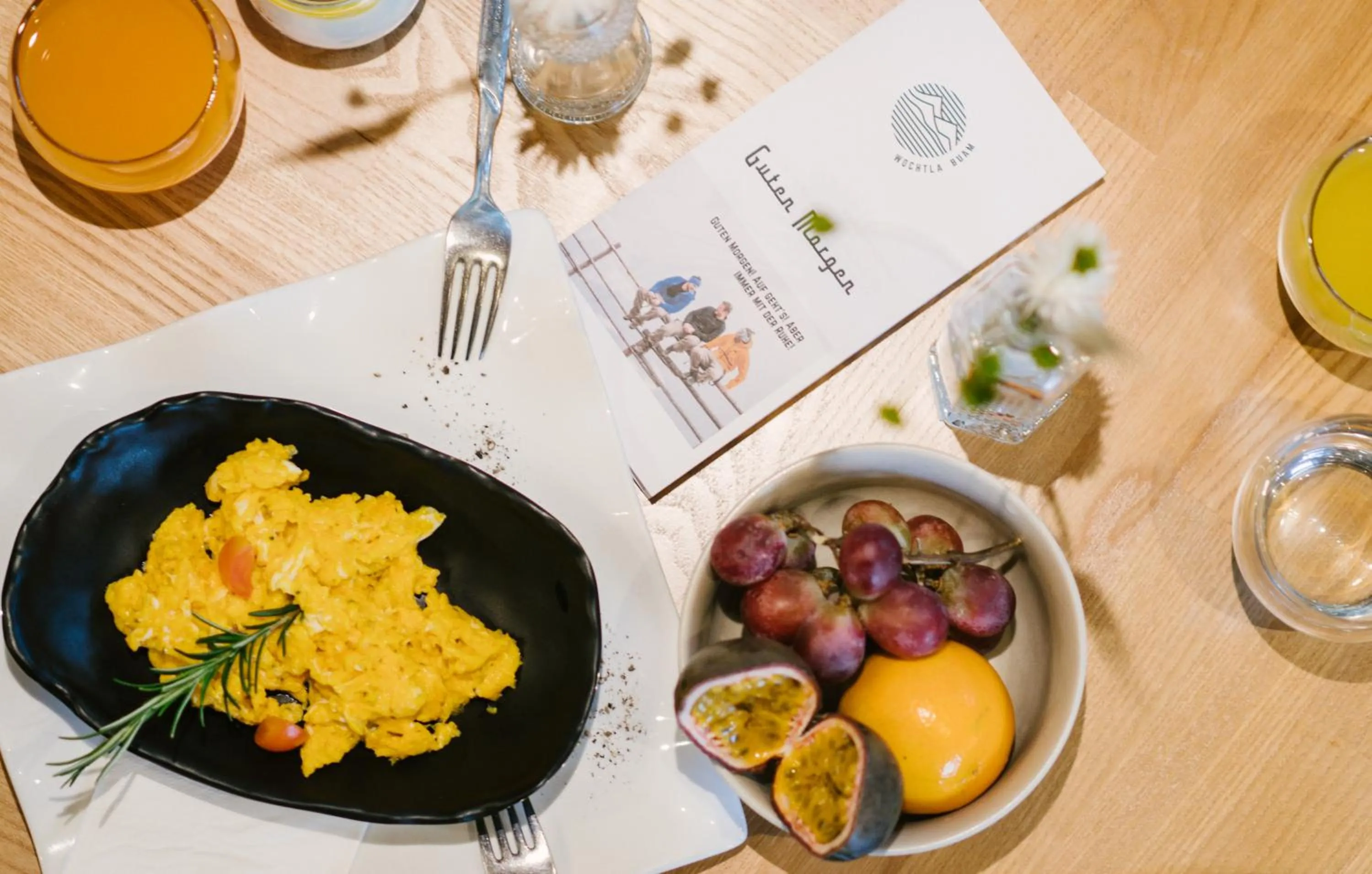 Buffet breakfast in Hotel Wochtla Buam