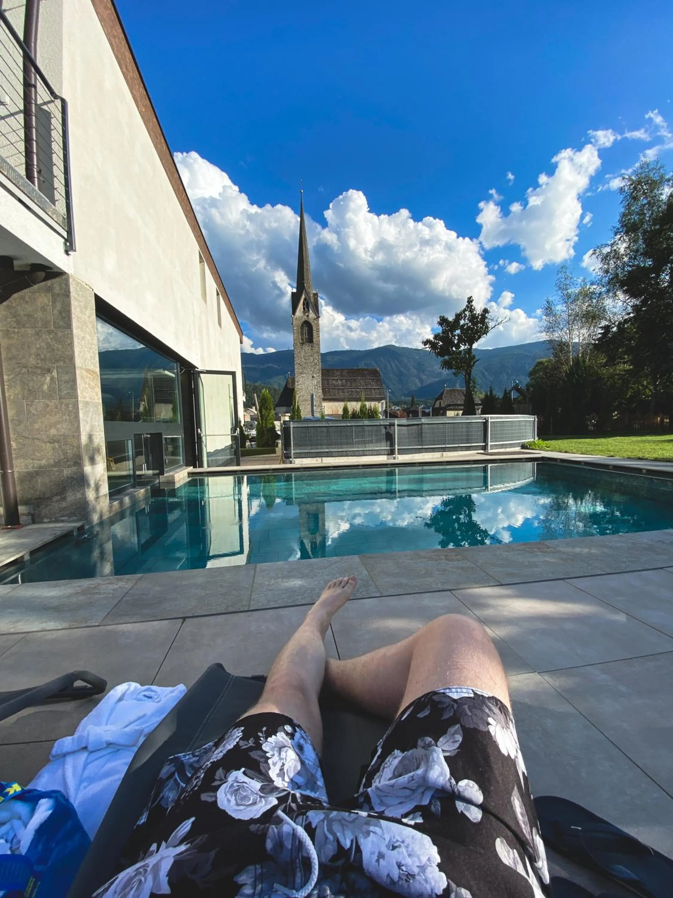 Pool view in Hotel Wochtla Buam