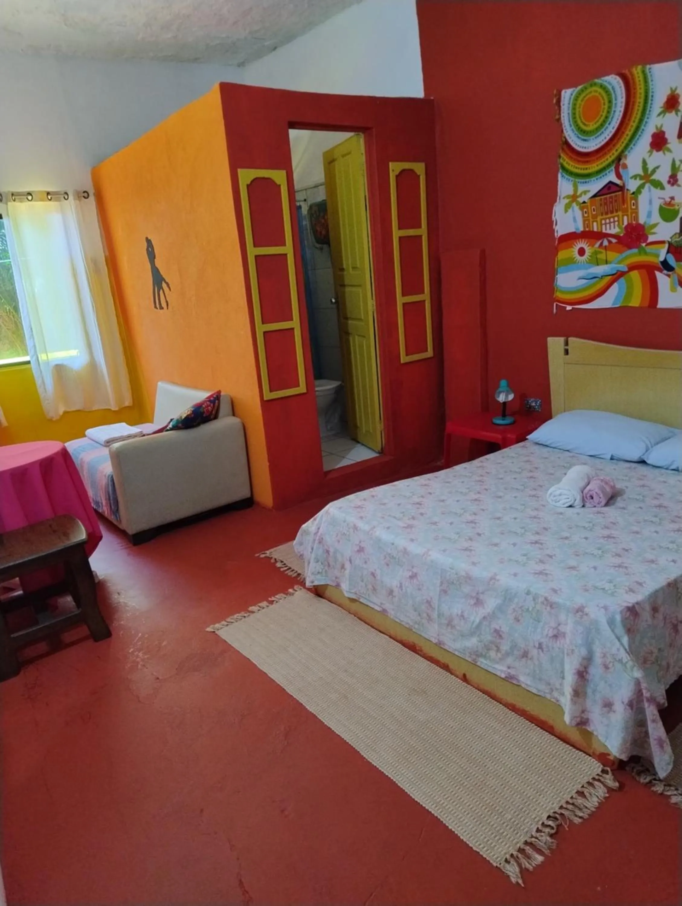 Bedroom, Bed in Perto Do Aeroporto De Salvador - Dona Pitanga Hostel