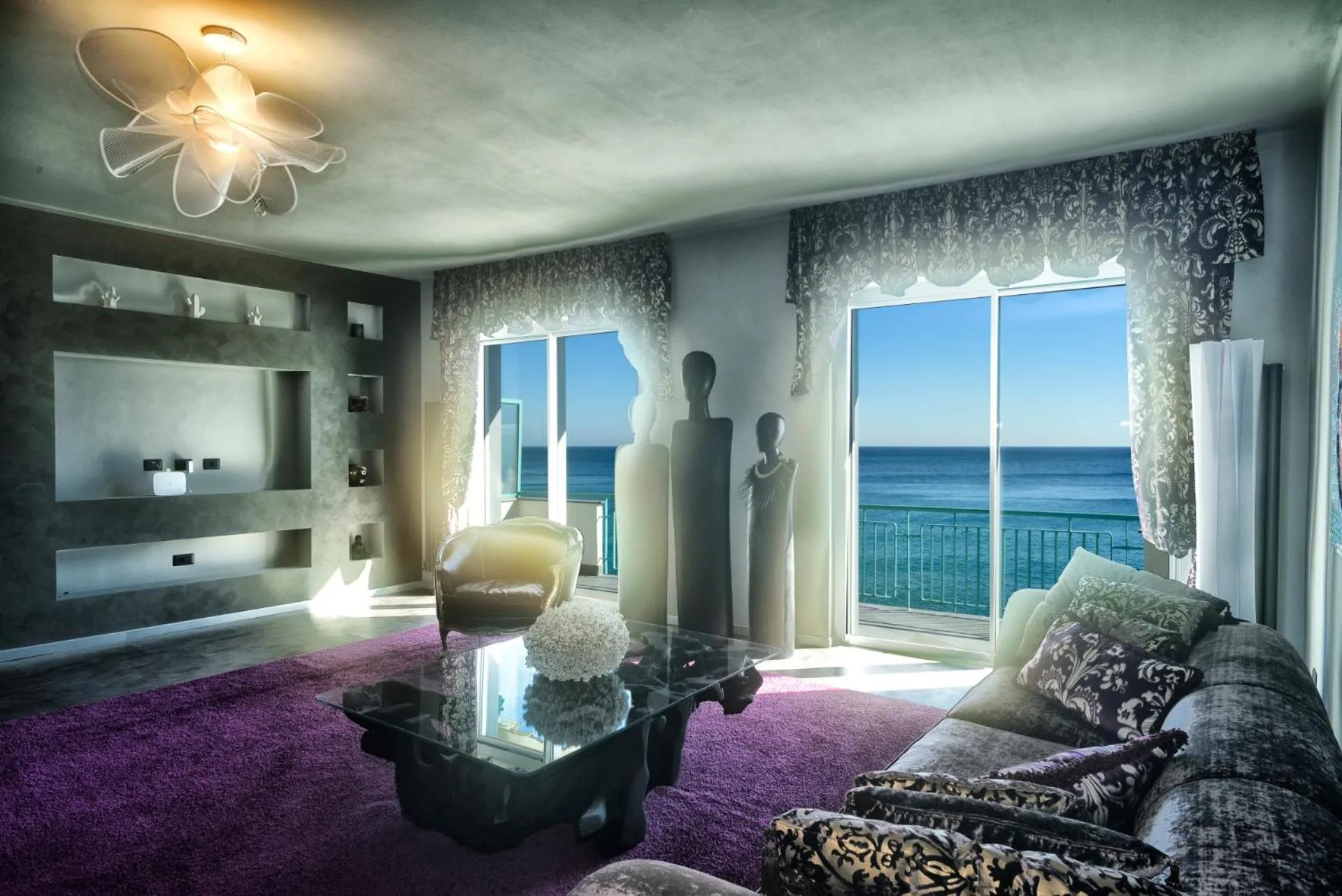 Living room, Bed in Baba Residences