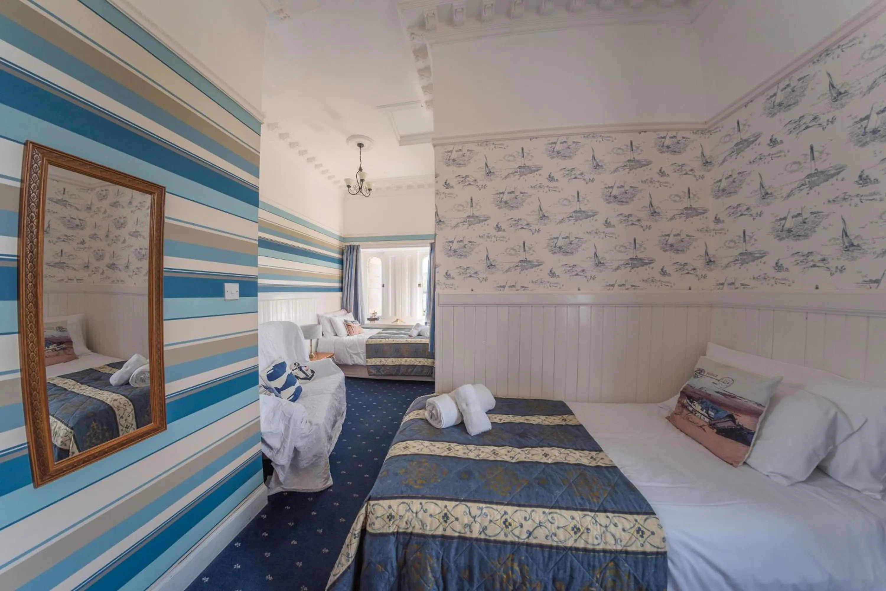 Decorative detail, Bed in Craigard House Hotel