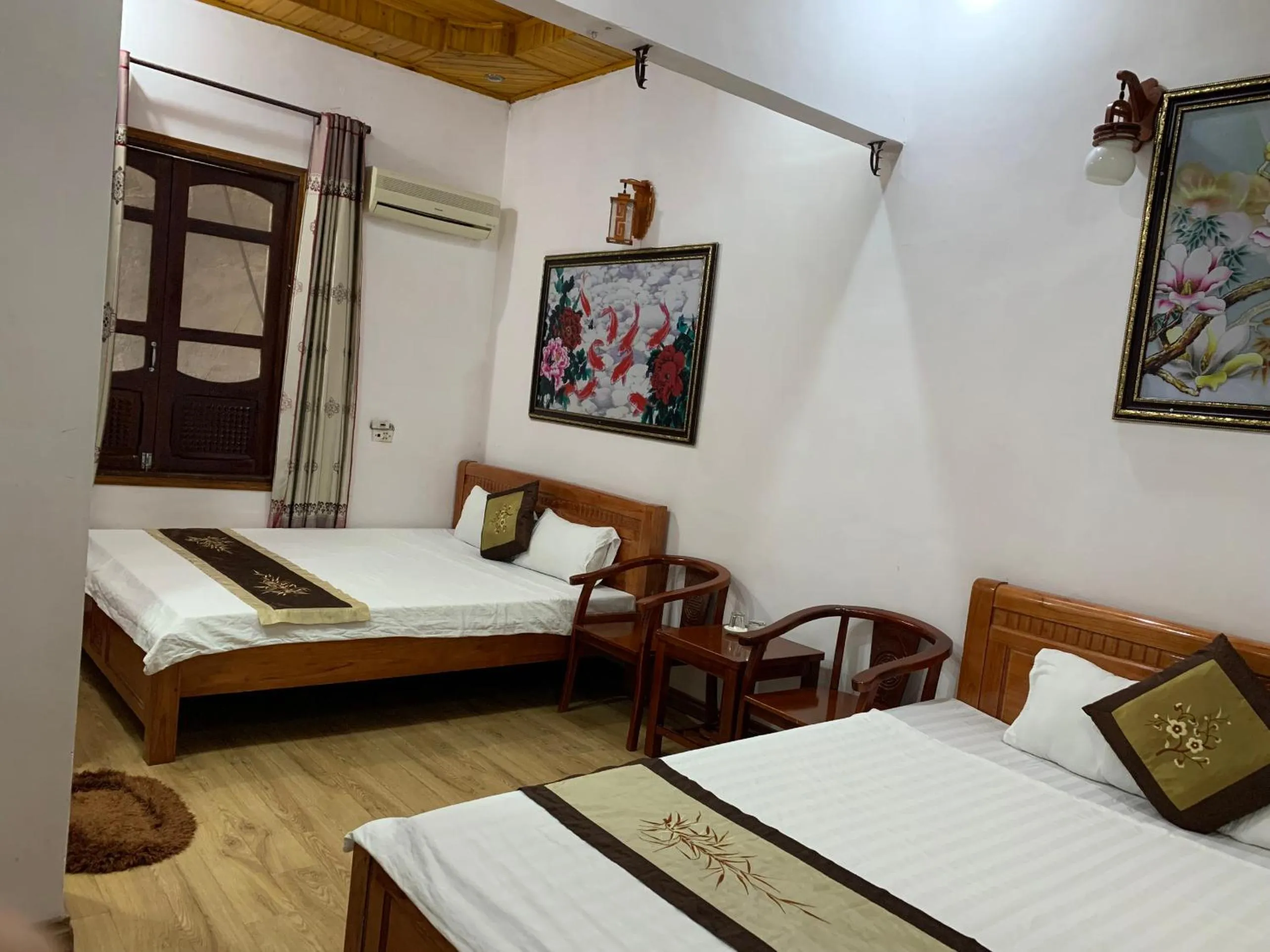 Bed in Ngan Nga Bac Ha Hotel