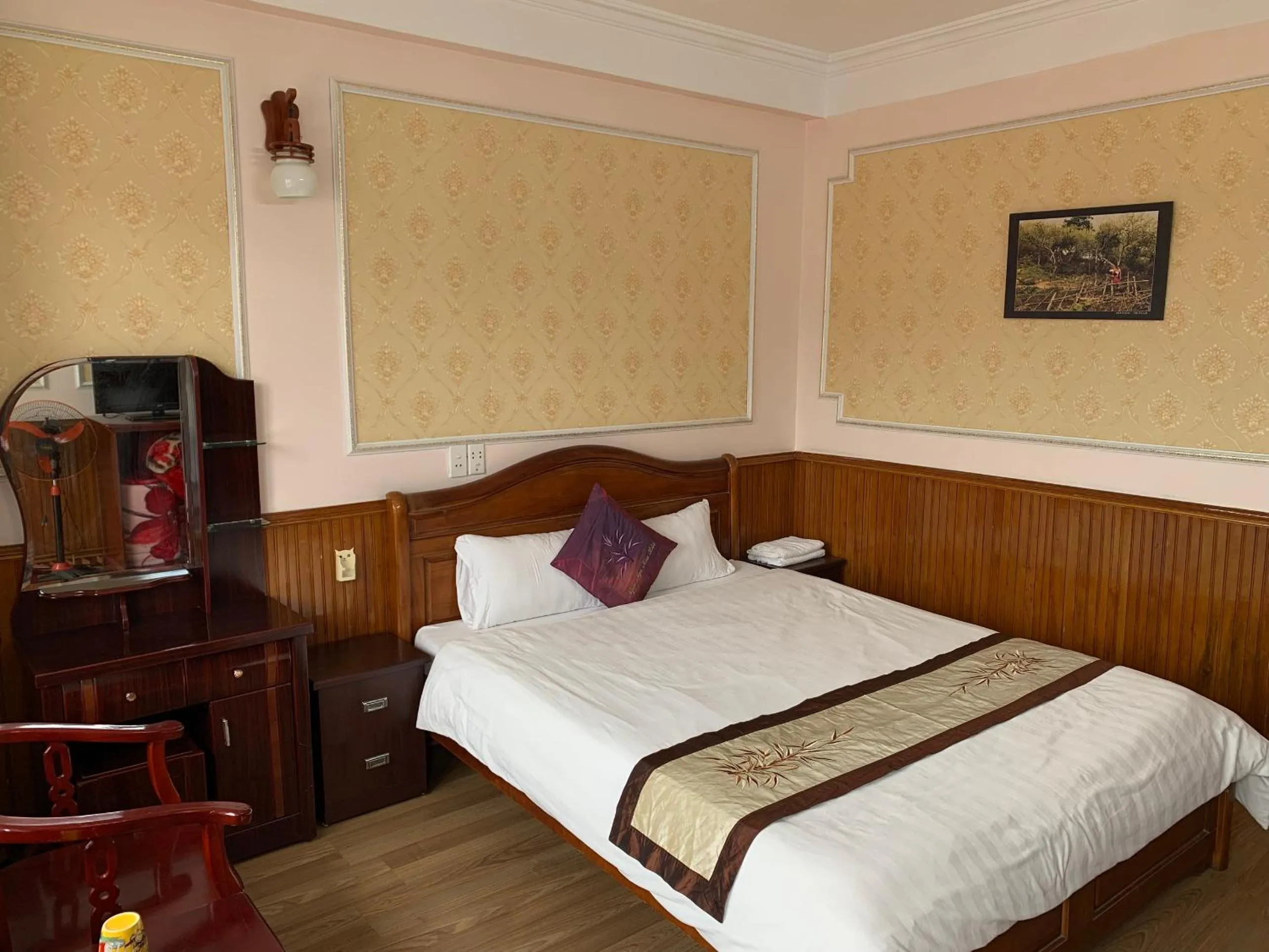 Bed in Ngan Nga Bac Ha Hotel