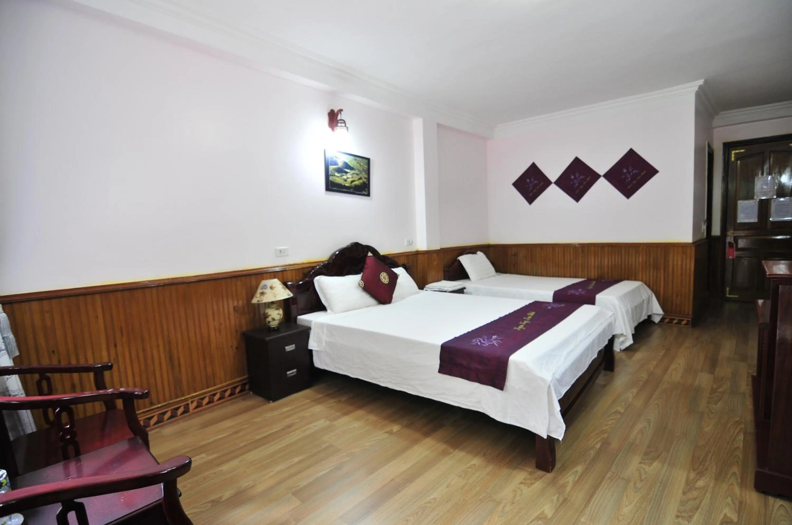 Bed in Ngan Nga Bac Ha Hotel