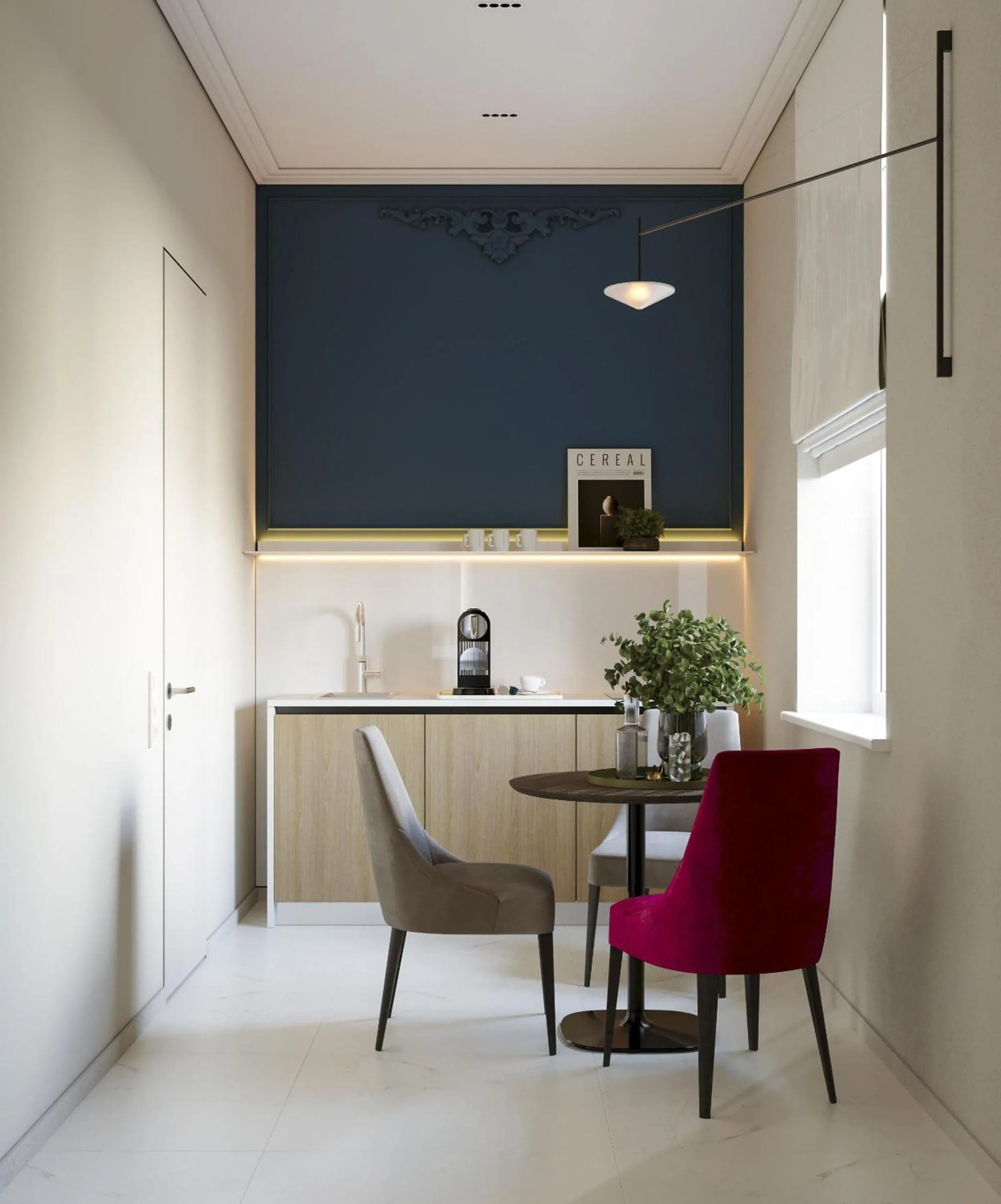 Kitchen or kitchenette in Villa & Hotel Am Park