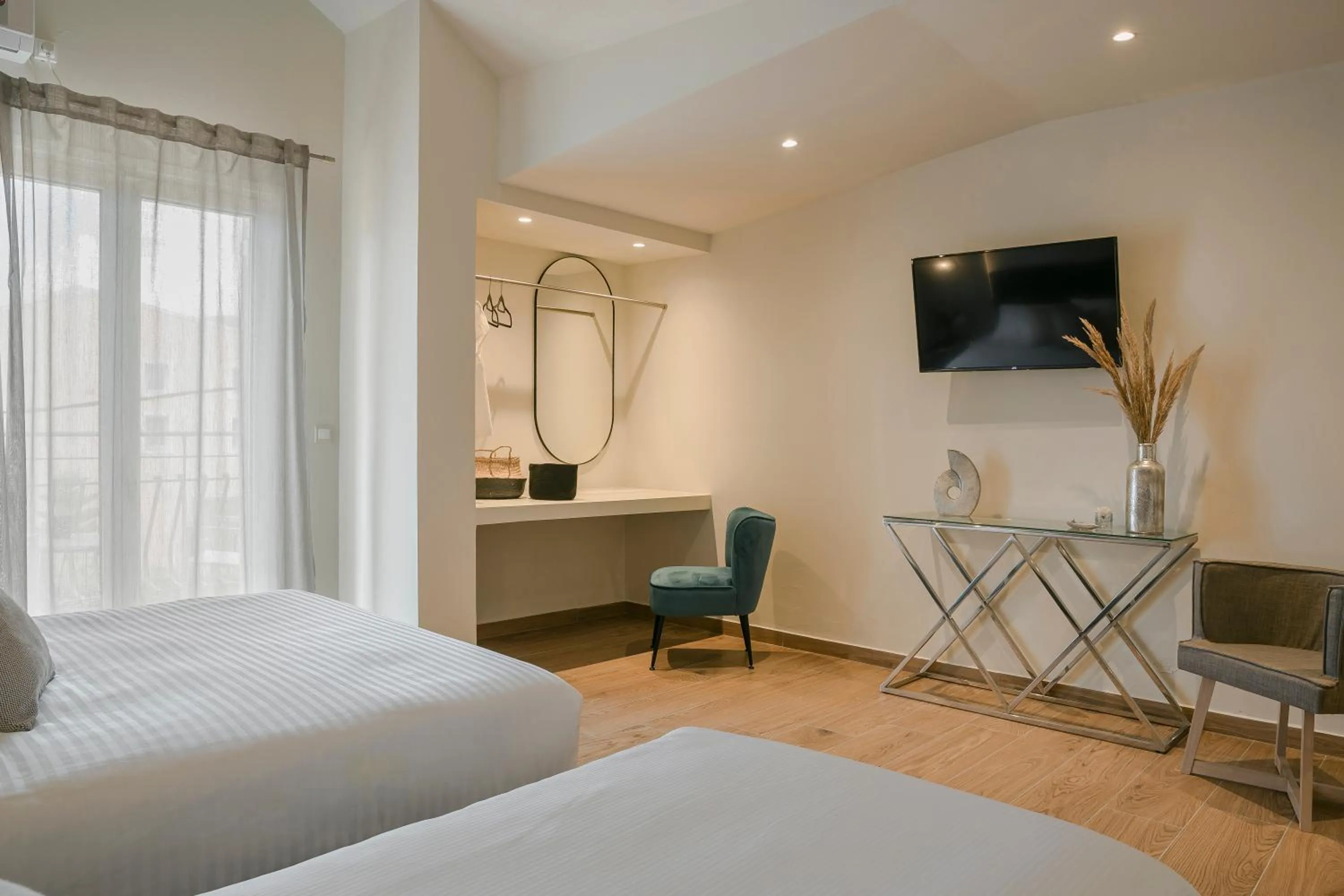 Bed in Socrates Apartments